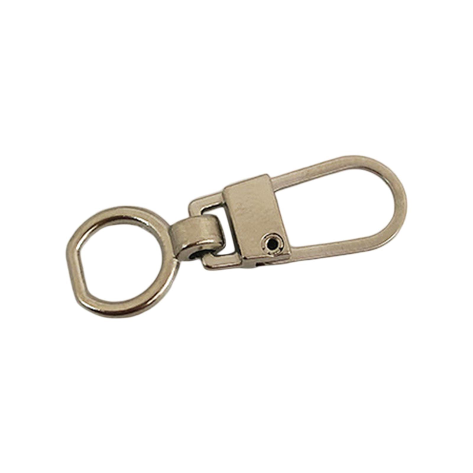 10 Pcs Zipper Pull Replacement Repair Kit Craft For Luggage Jacket Backpack Silver