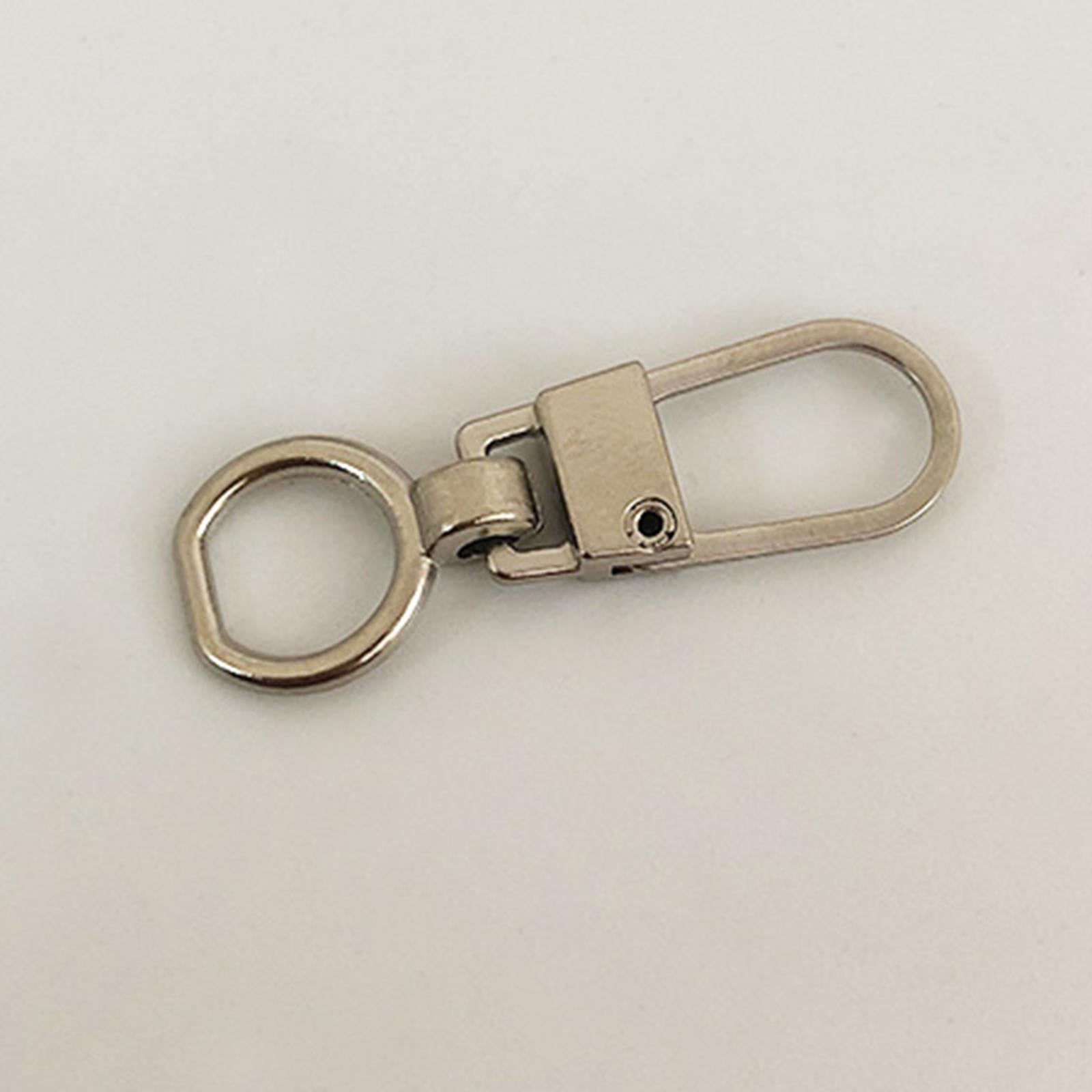 10 Pcs Zipper Pull Replacement Repair Kit Craft For Luggage Jacket Backpack Silver
