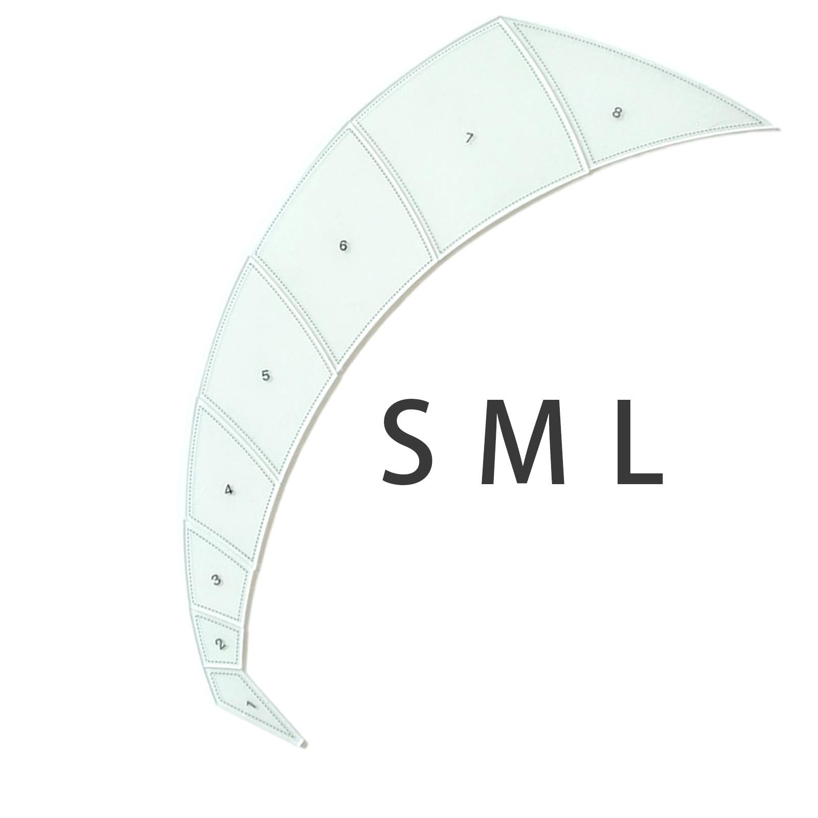 8 Pieces Diamond Quilting Acrylic Templates Cloth Cutting Rulers DIY Tool L