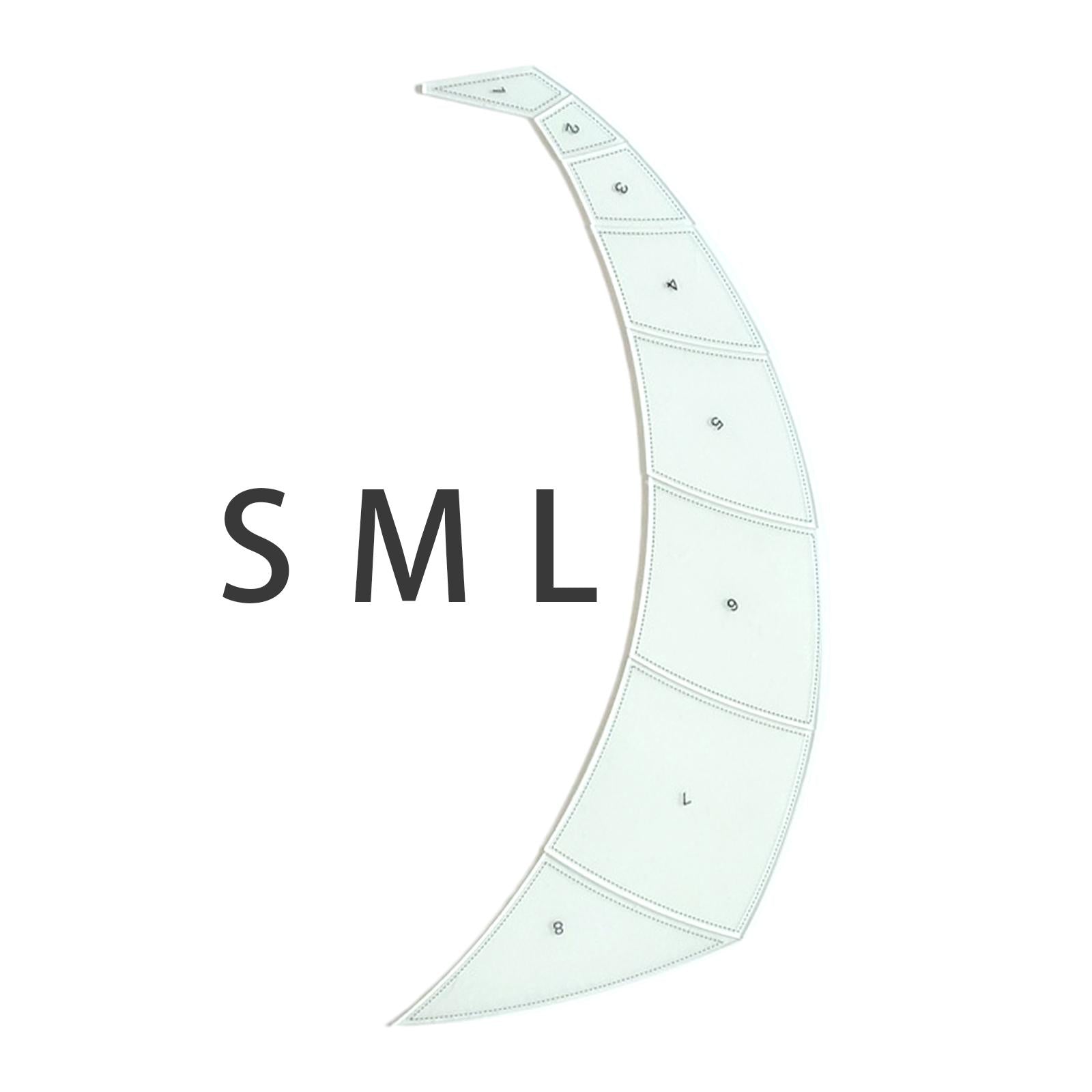8 Pieces Diamond Quilting Acrylic Templates Cloth Cutting Rulers DIY Tool L
