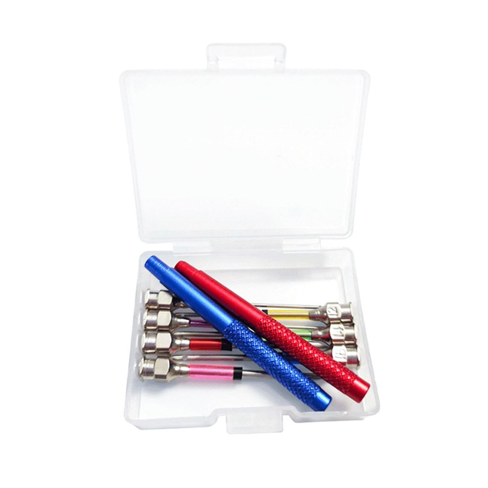12 Pieces DIY Punch Needle Embroidery Kit for Making Rug Adults Knitting C