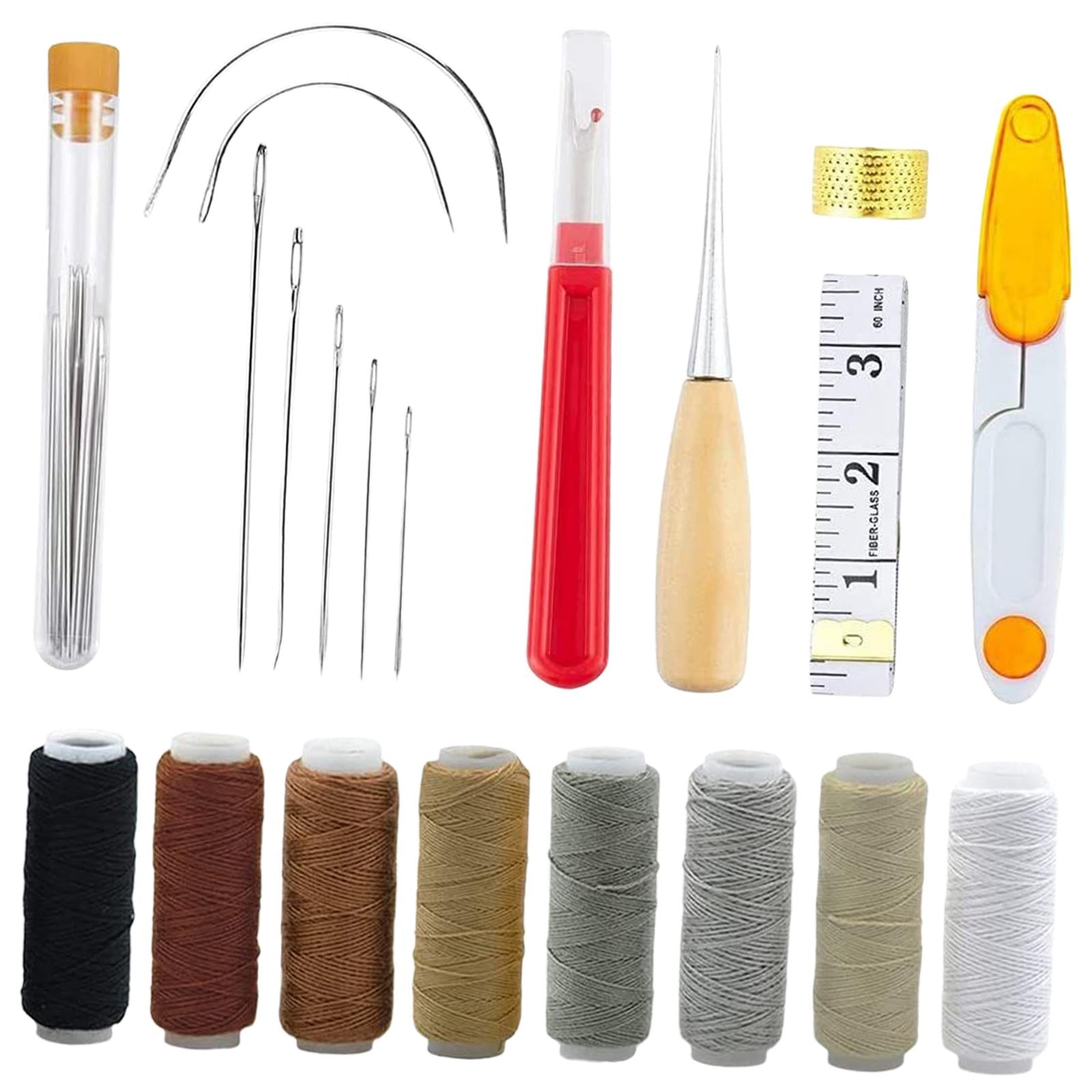 29 Pieces Leather Craft Sewing Tools Kit for Repair Working Hand Sewing