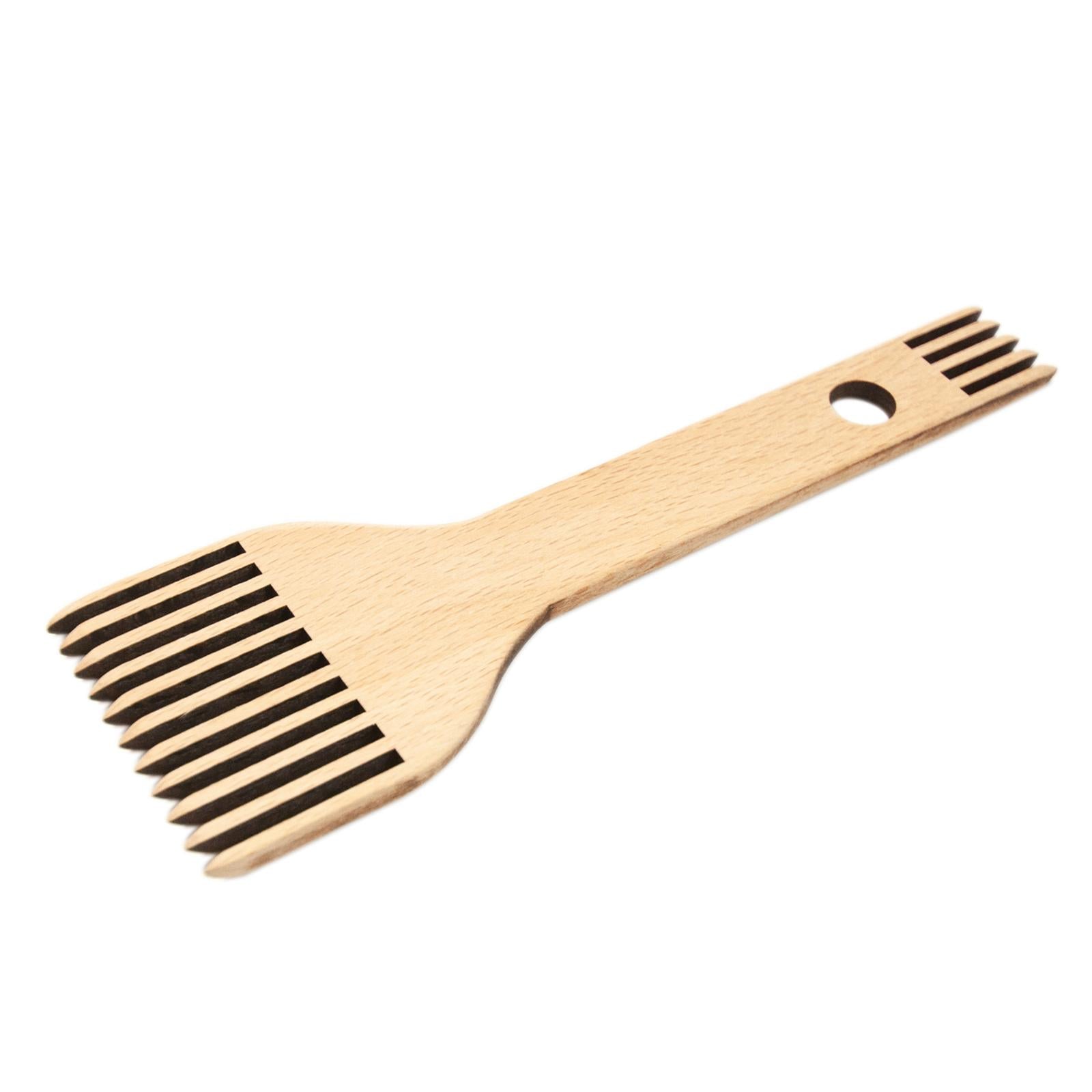 Wooden Weaving Loom Comb Double-Ended Handcraft Tapestry Crafts Weaving Tool