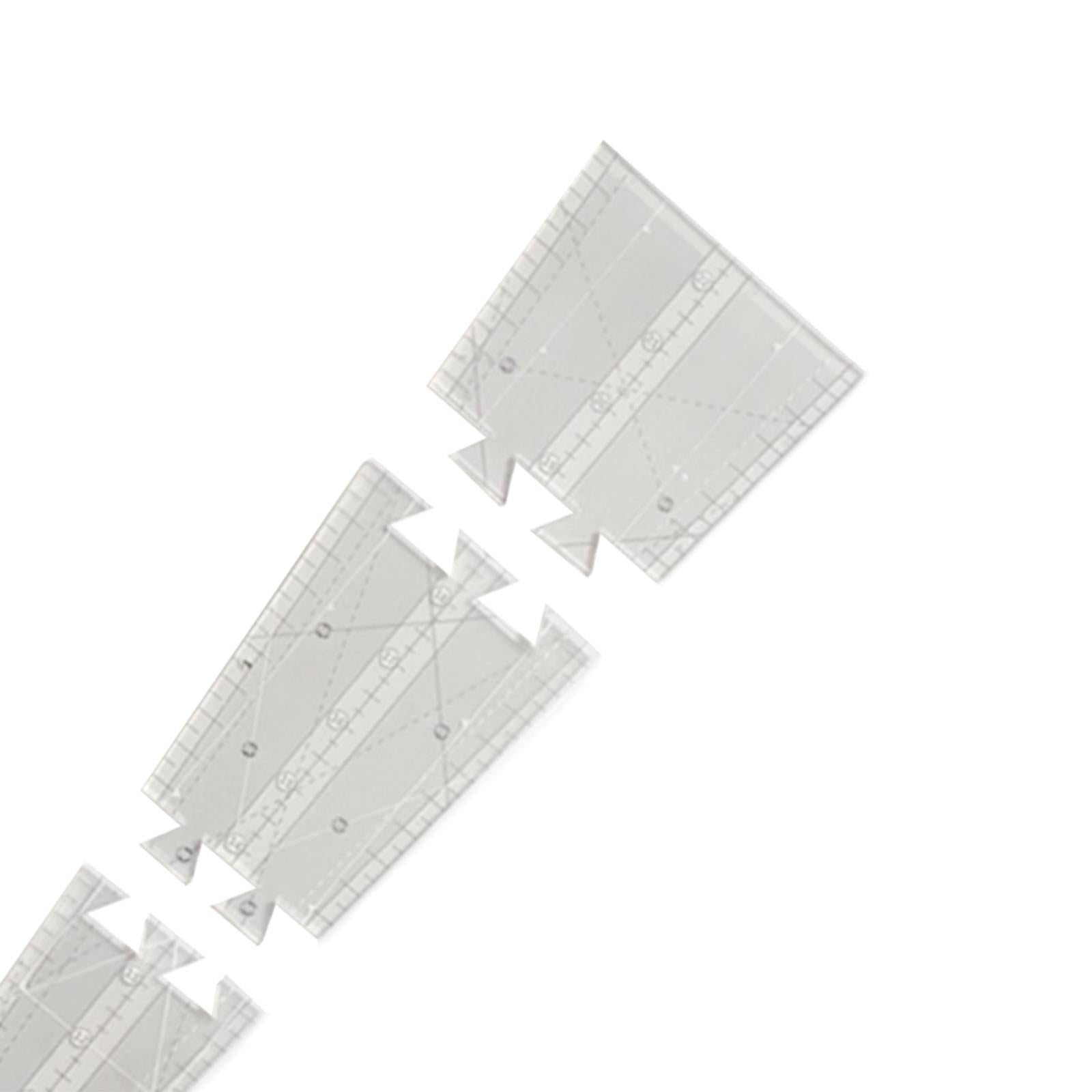 Triangle Quilting Template Sewing Cutting Patchwork Ruler 22inch Length