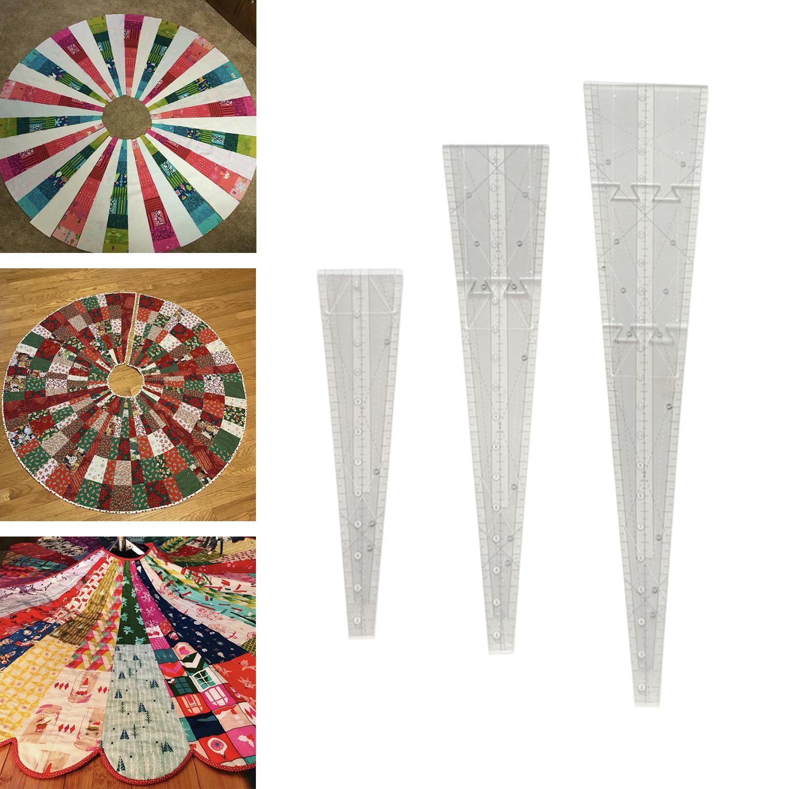 Triangle Quilting Template Sewing Cutting Patchwork Ruler 22inch Length