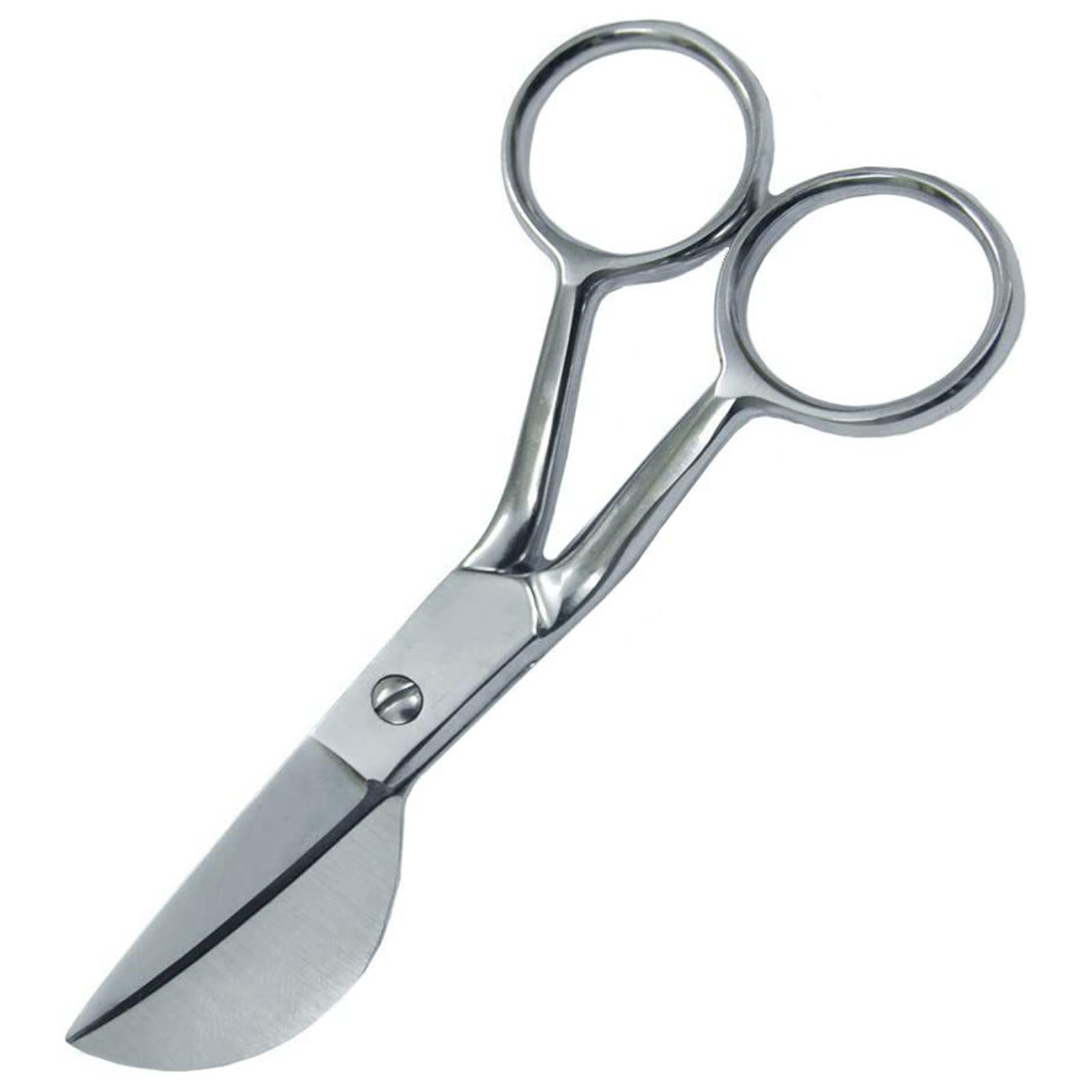 7 Duckbill Applique Scissors for Thread Tufted Carpet Fabric Shears Silver"