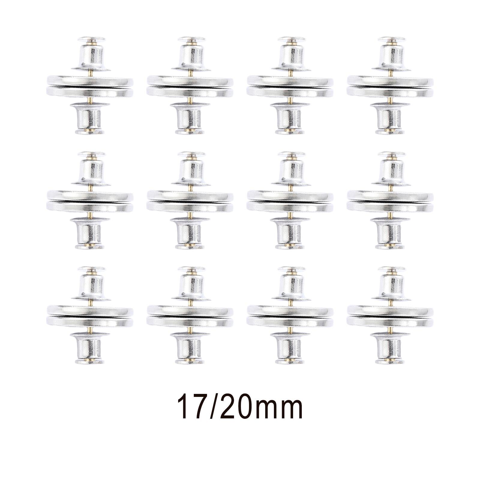 6 Pair Jean Curtain Button Clasps Snaps Fastener No Sew for Jackets Clothing 17mm