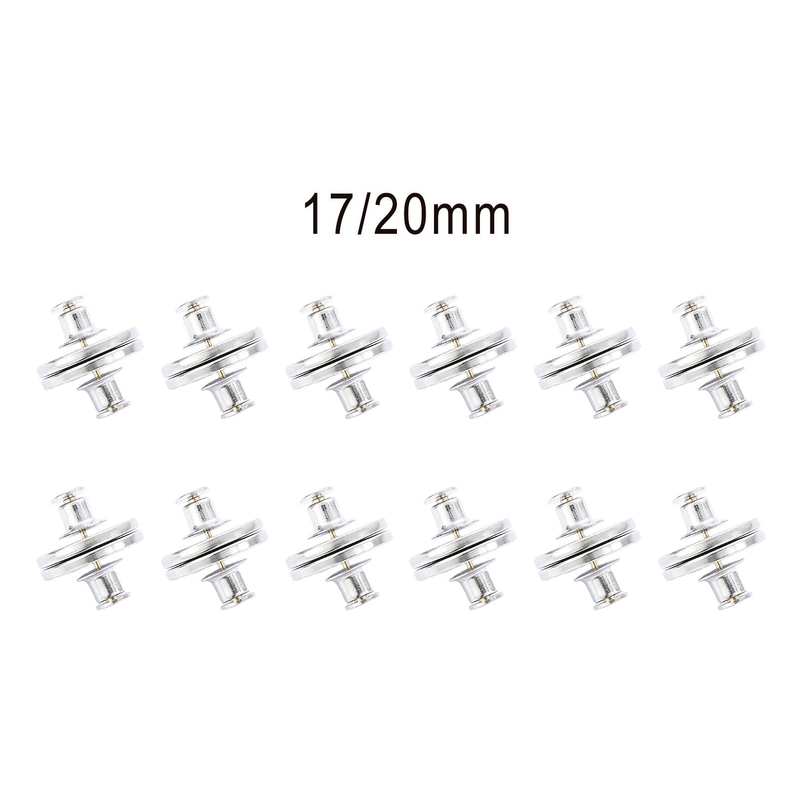 6 Pair Jean Curtain Button Clasps Snaps Fastener No Sew for Jackets Clothing 17mm