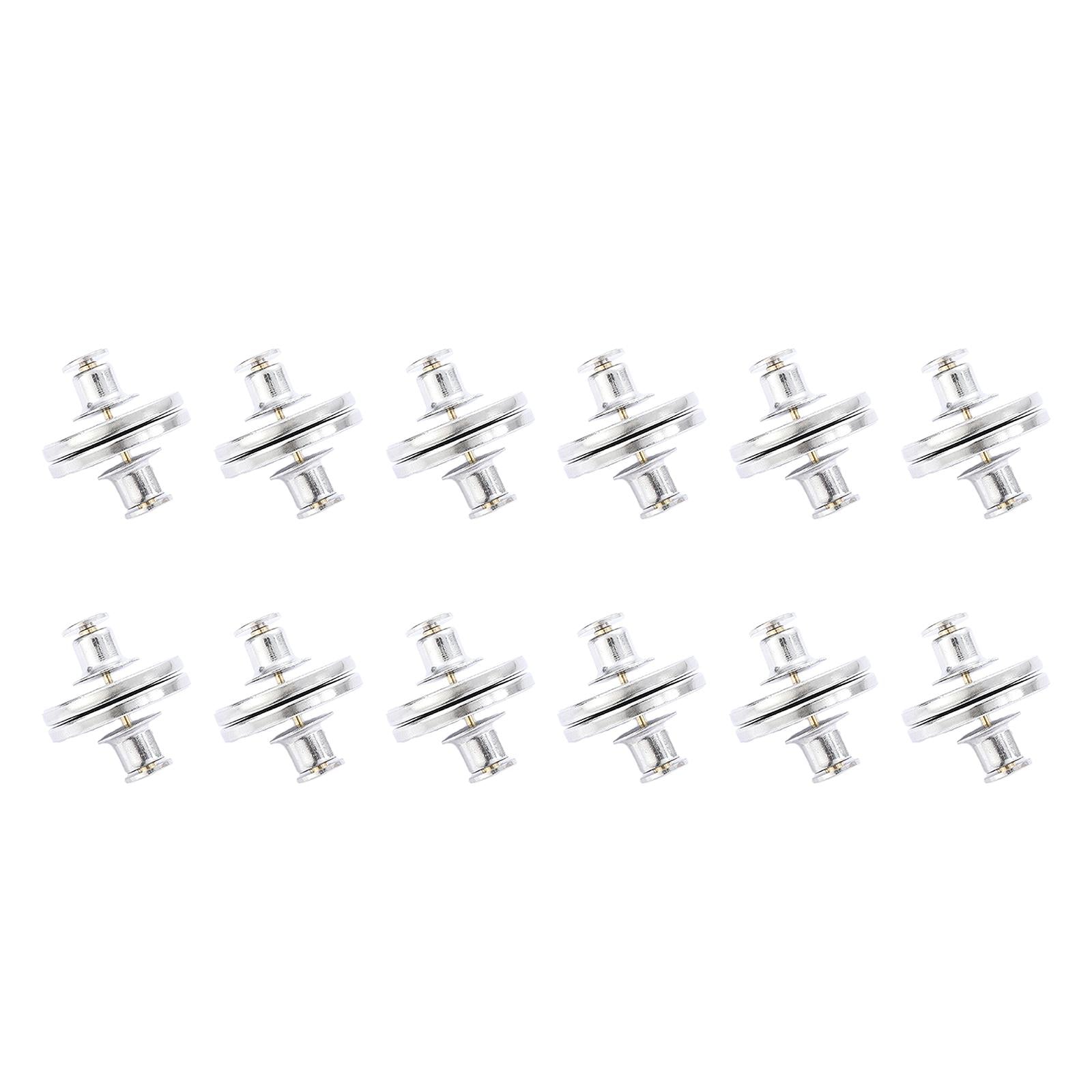 6 Pair Jean Curtain Button Clasps Snaps Fastener No Sew for Jackets Clothing 20mm