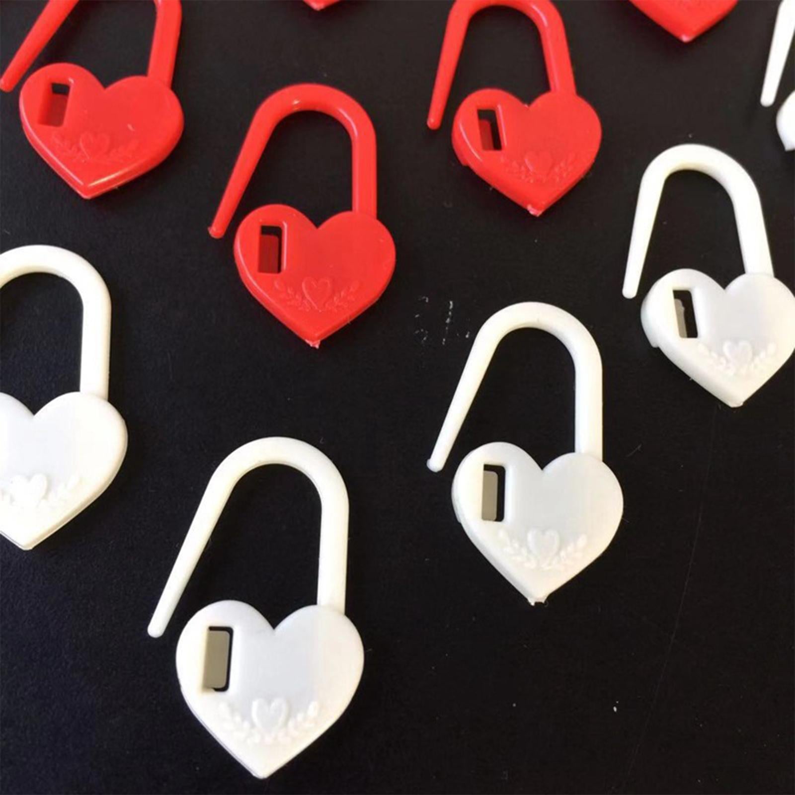 50PCS/Set Knitting Crochet Locking Stitch Needle Clip Markers Tool red