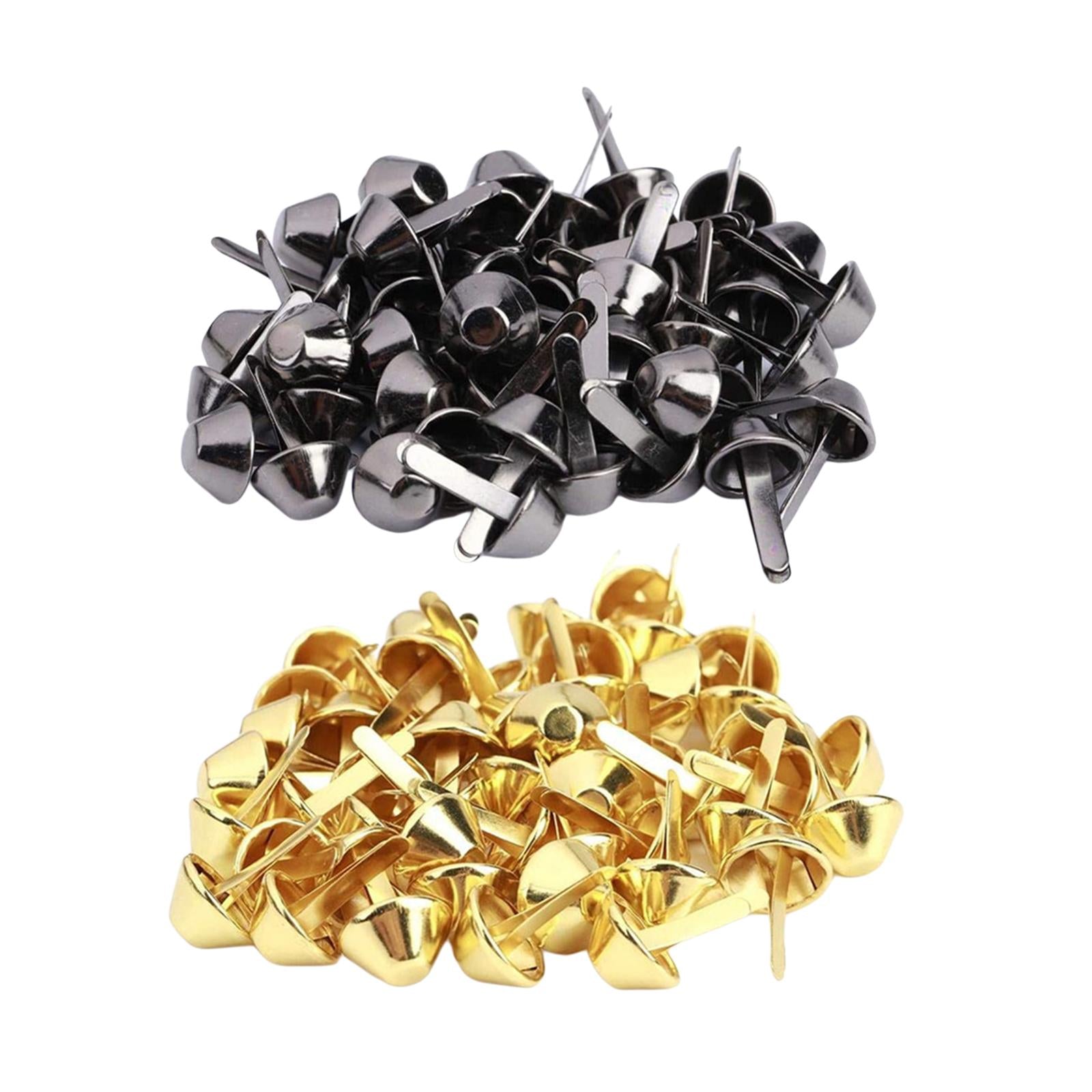 100Pcs Bag Feet Rivet Studs Spikes Cone Bottom Studs Bag Accessories 12mm Gold