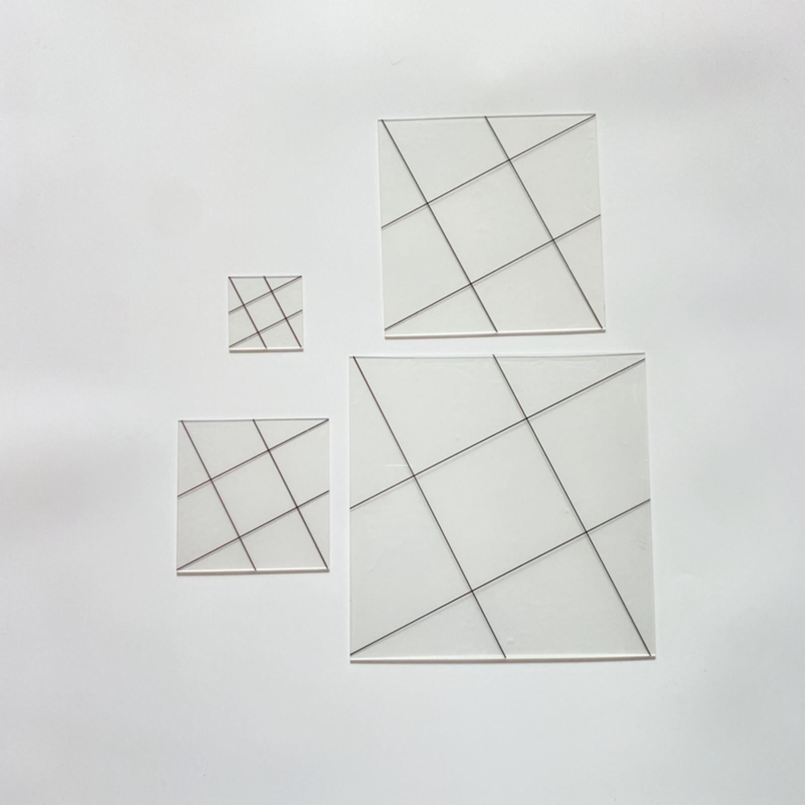 Square Quilting Template Quilter Ruler Quilt Templates Fabric Cutting Rulers 10x10inch