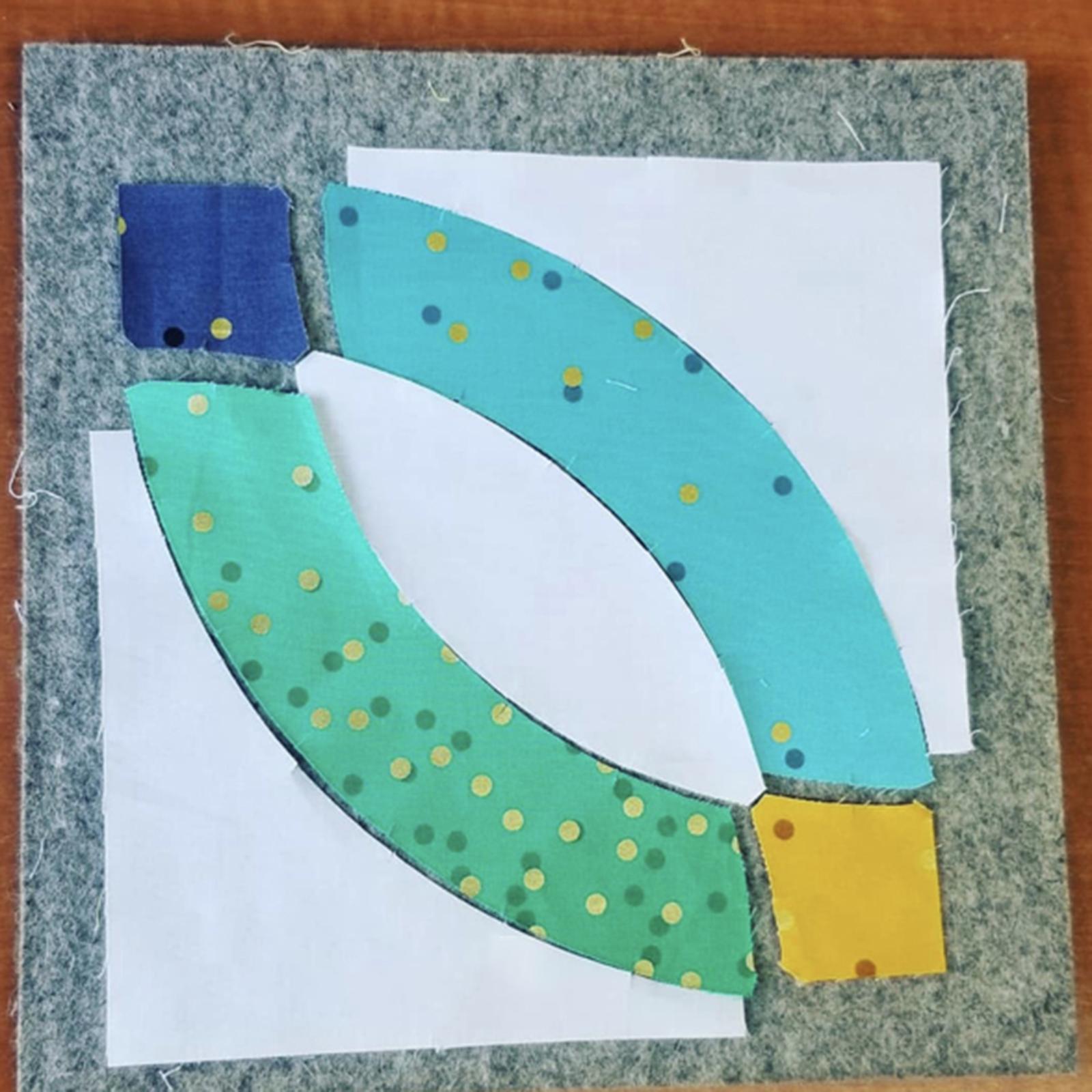 Quick Curve Quilt Template DIY Cutting Patchwork Art Quilting 4x4inch
