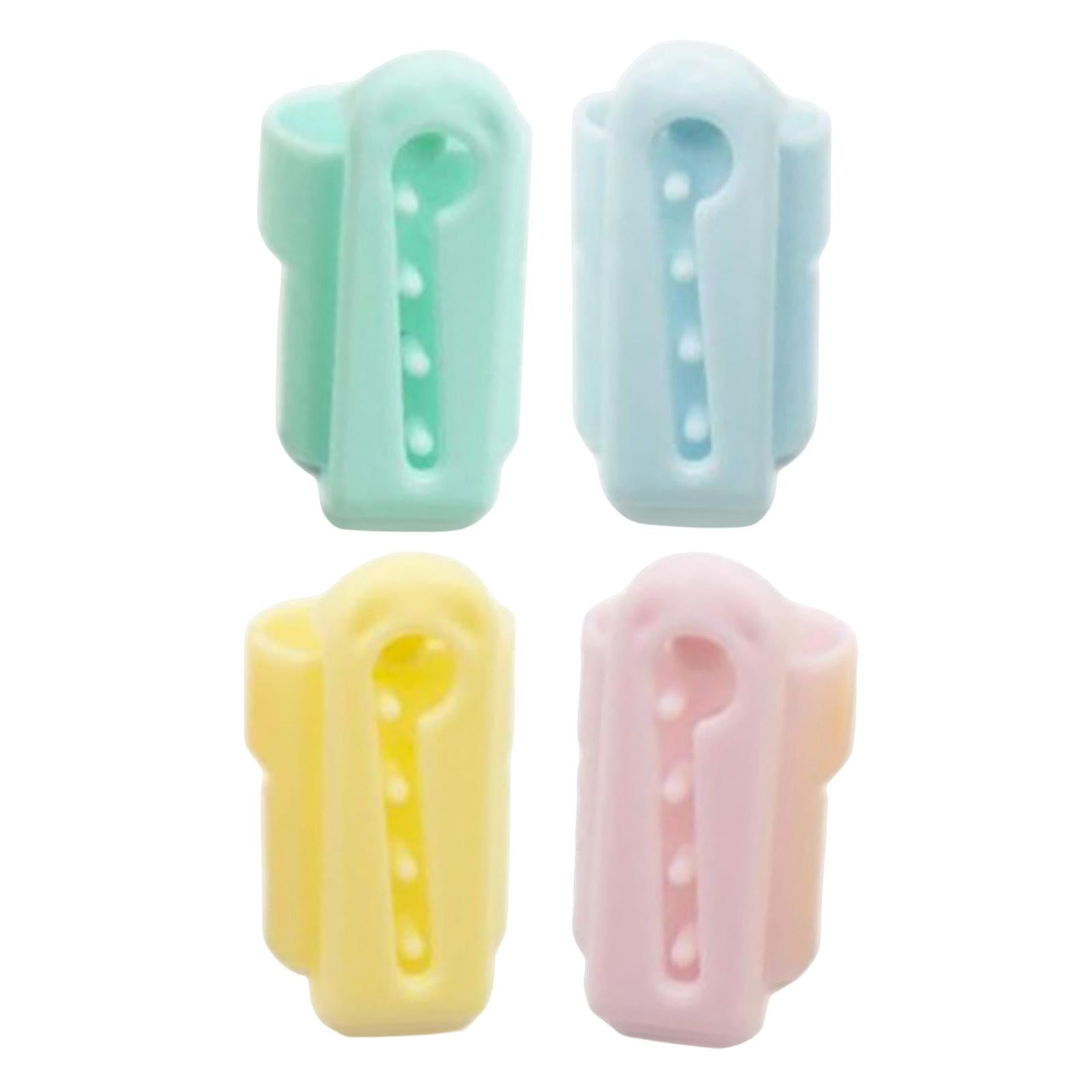4x Yarn Guide Thimble Sweater Wool Knitting Tool Plastic Sewing Accessories