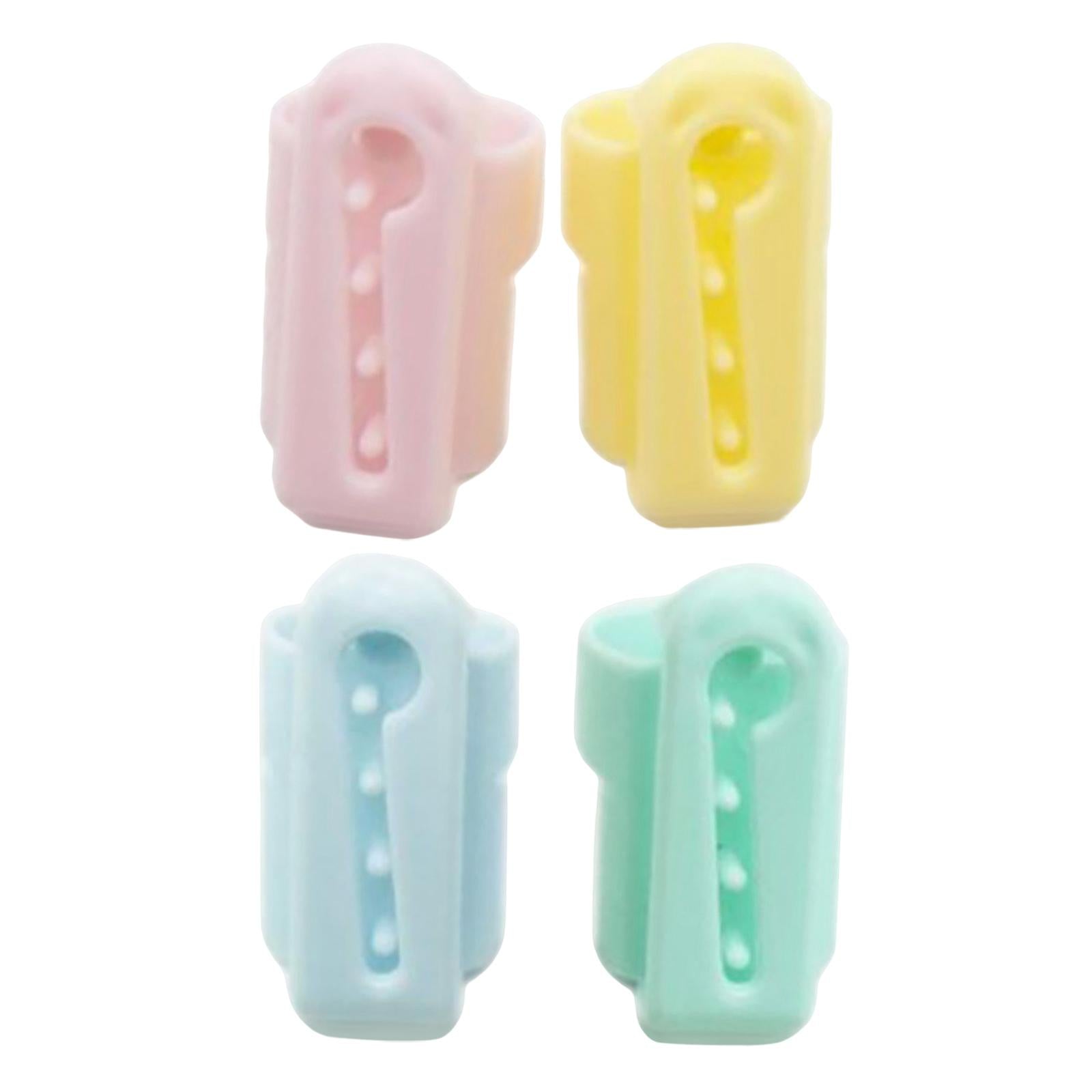 4x Yarn Guide Thimble Sweater Wool Knitting Tool Plastic Sewing Accessories