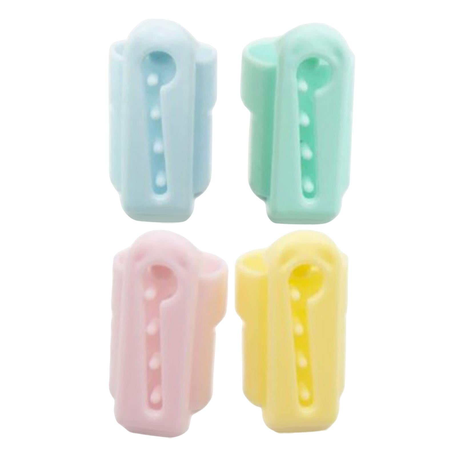 4x Yarn Guide Thimble Sweater Wool Knitting Tool Plastic Sewing Accessories