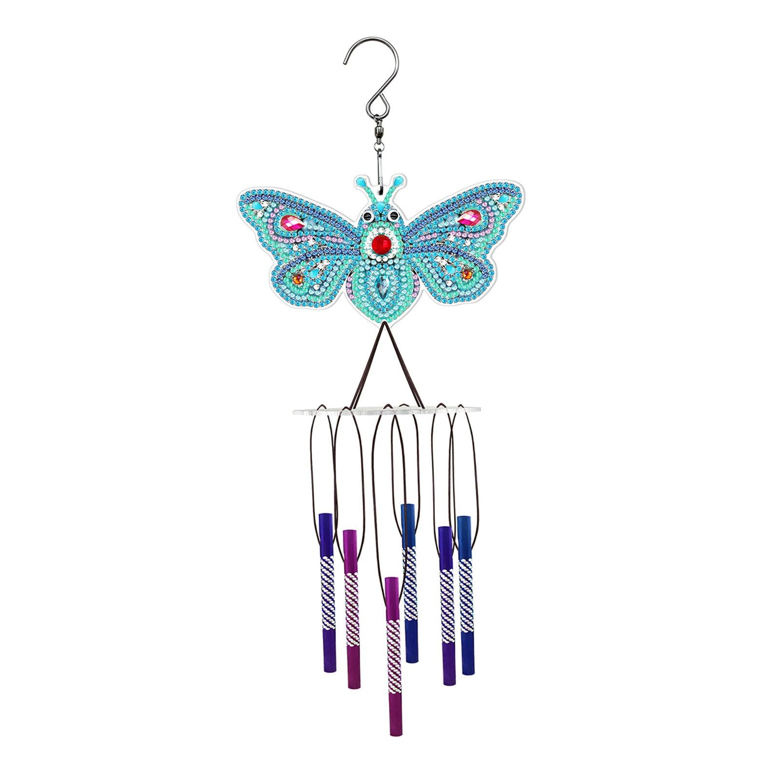 Diamond Painting Wind Chime Crystal Paint by Number Crafts Decor Light blue