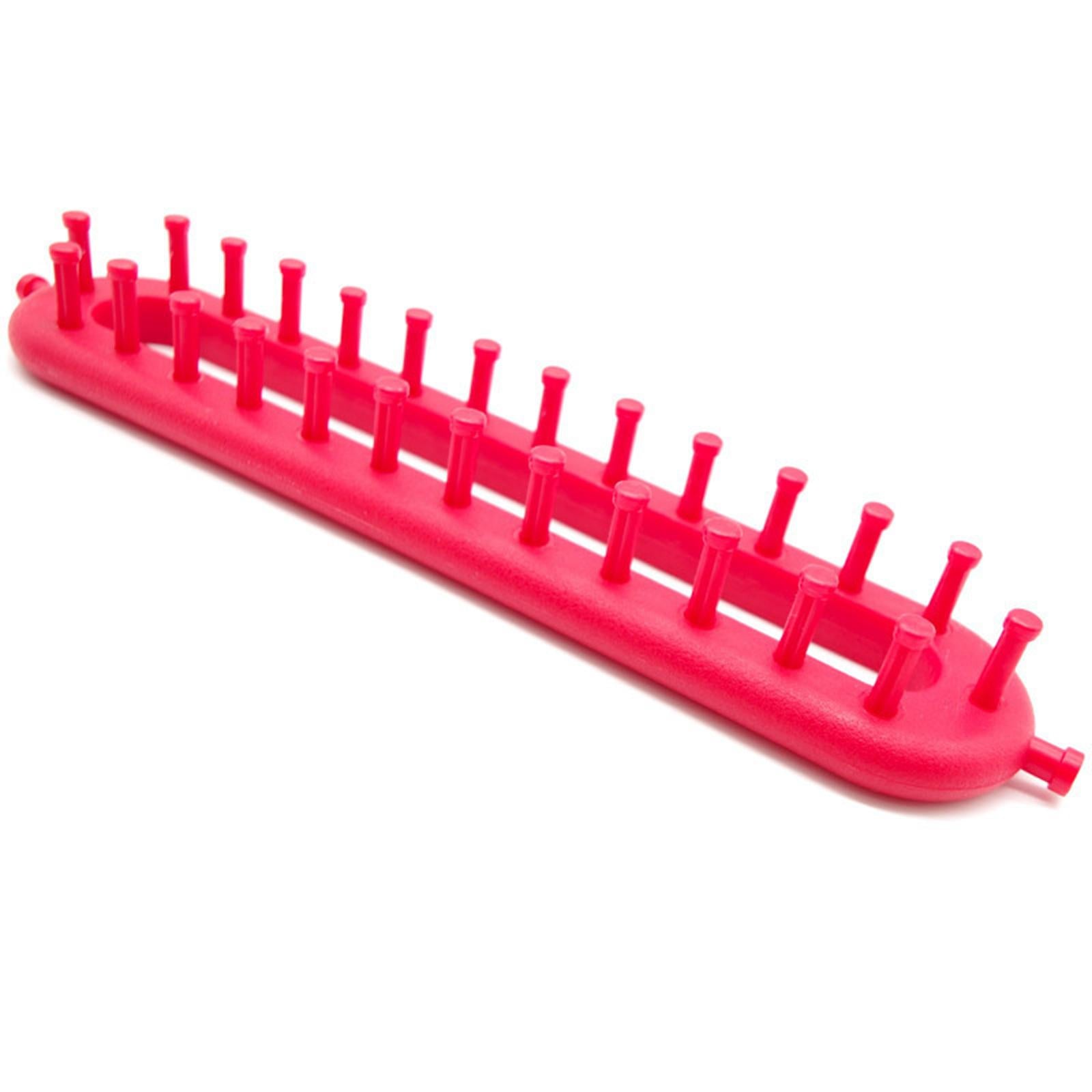 Knitting Loom Kit Sewing Tools Weaving Handmade Knitter Red 10.2inch