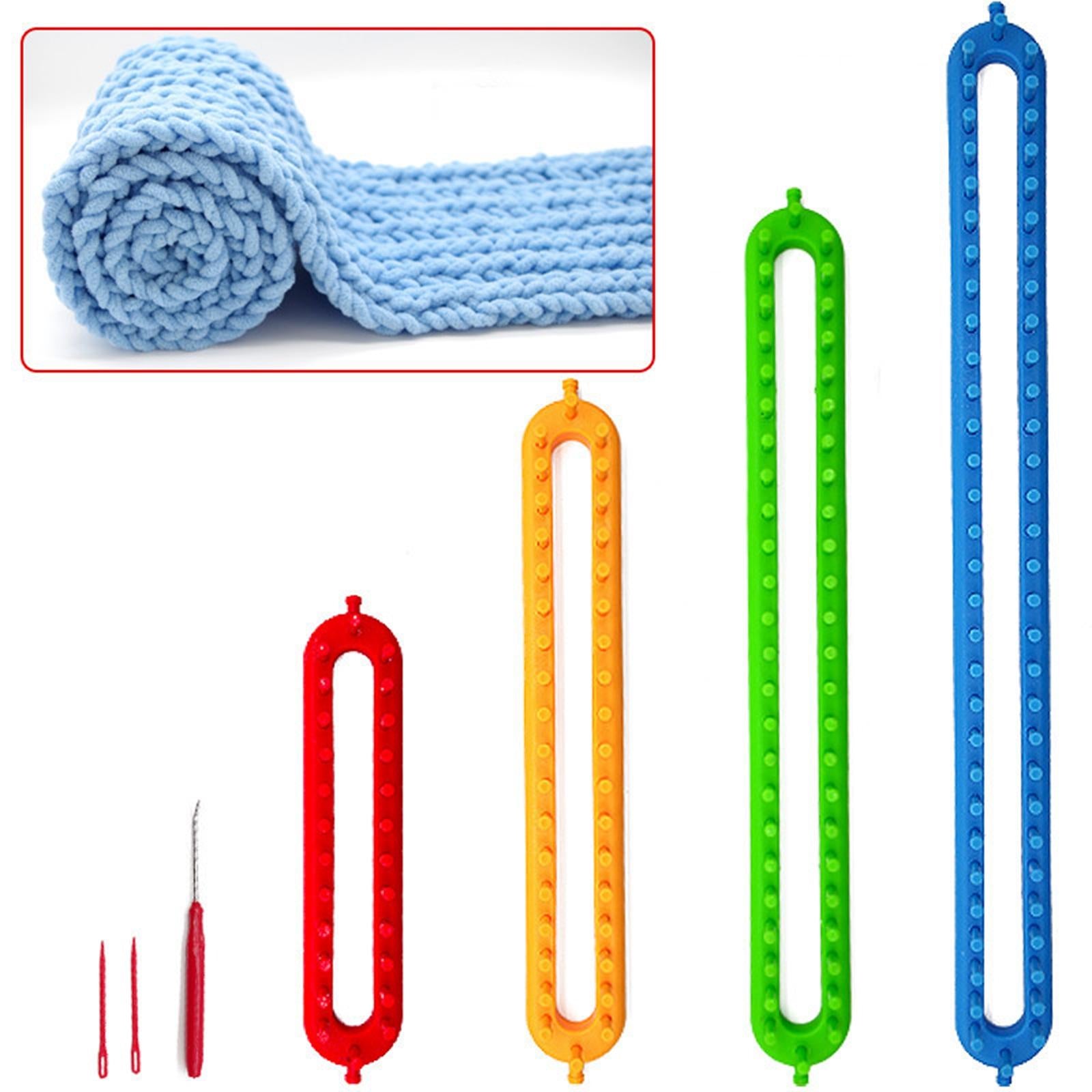 Knitting Loom Kit Sewing Tools Weaving Handmade Knitter Red 10.2inch