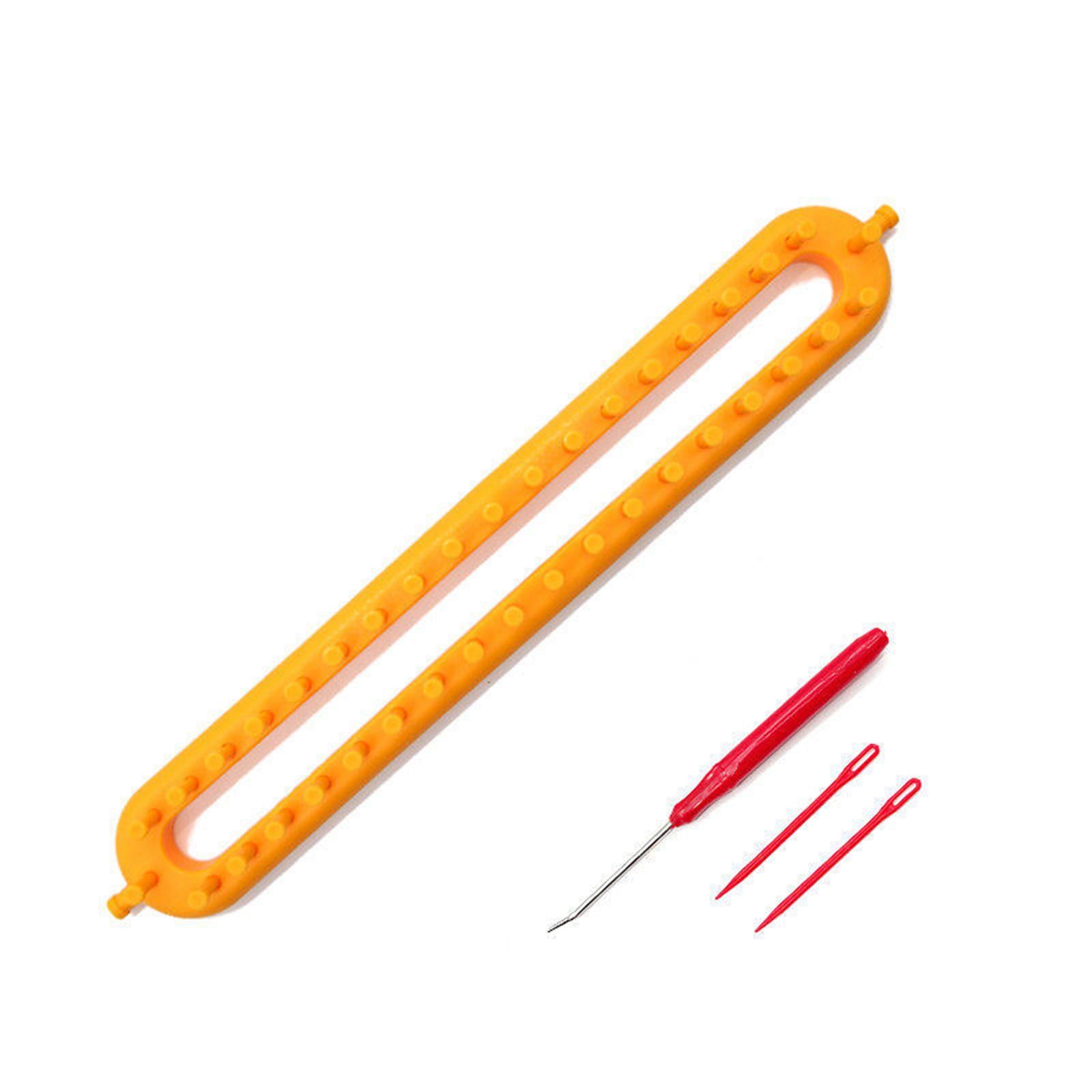 Knitting Loom Kit Sewing Tools Weaving Handmade Knitter Red 10.2inch