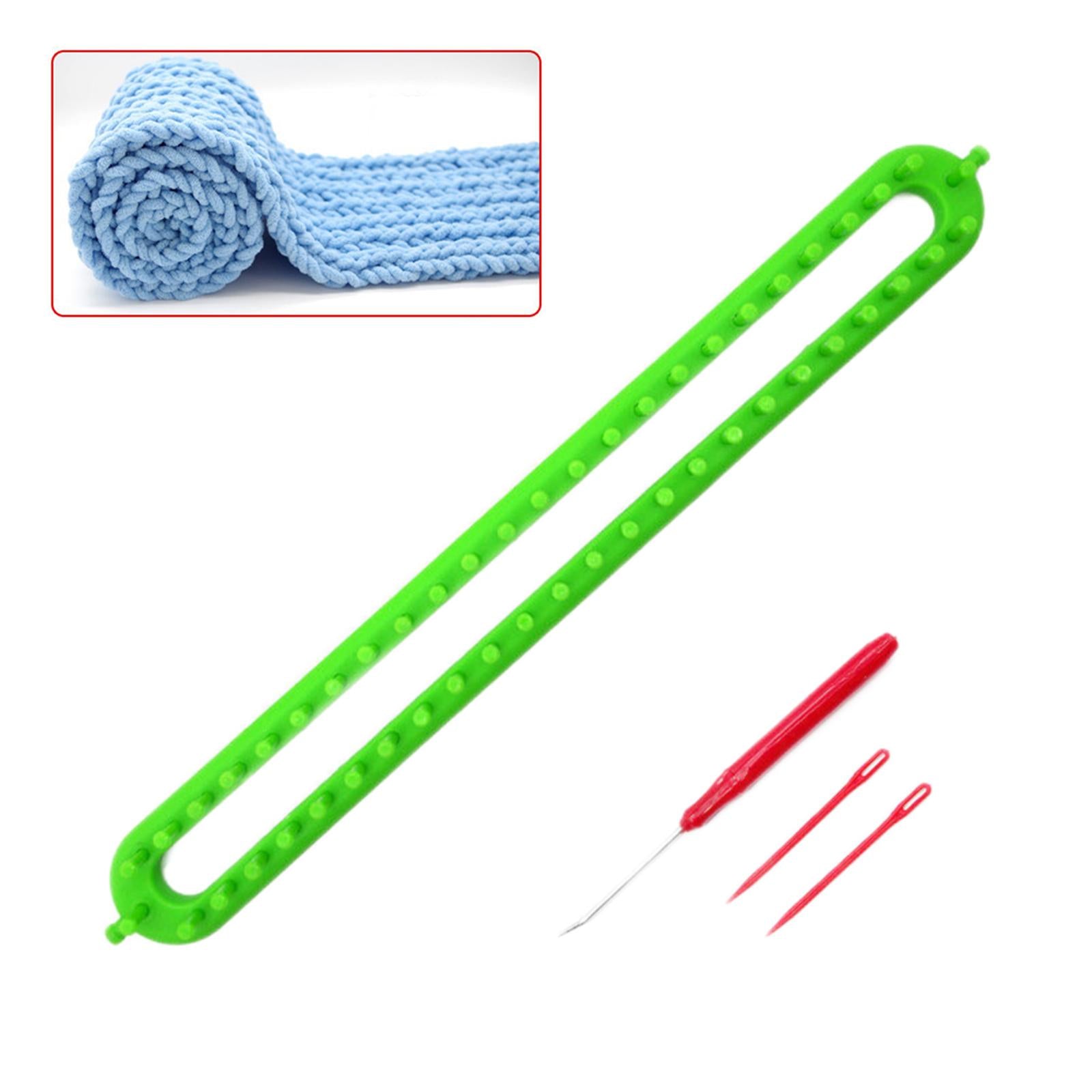 Knitting Loom Kit Sewing Tools Weaving Handmade Knitter Green 18.5inch