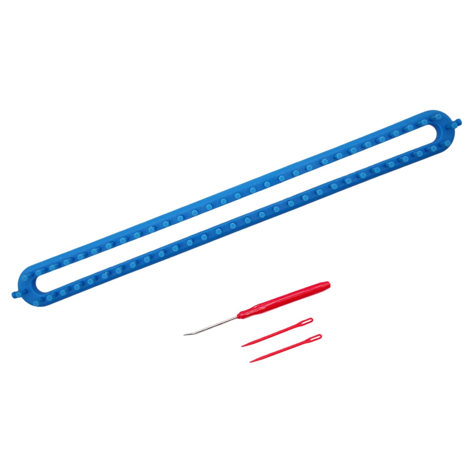 Knitting Loom Kit Sewing Tools Weaving Handmade Knitter Blue 22.8inch