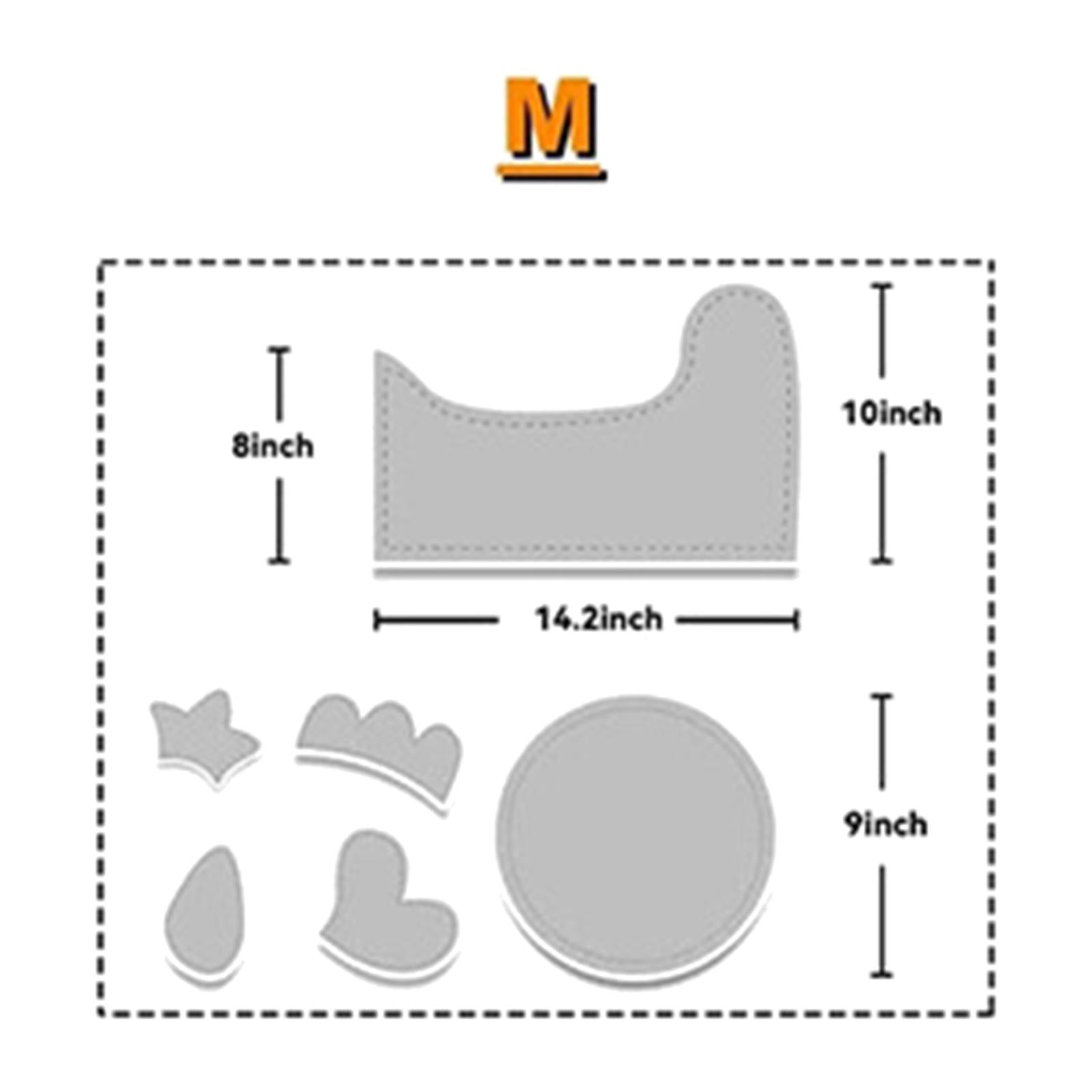 6x Easter Chicken Basket Templates Chick Basket Bag Pattern Patchwork Ruler M