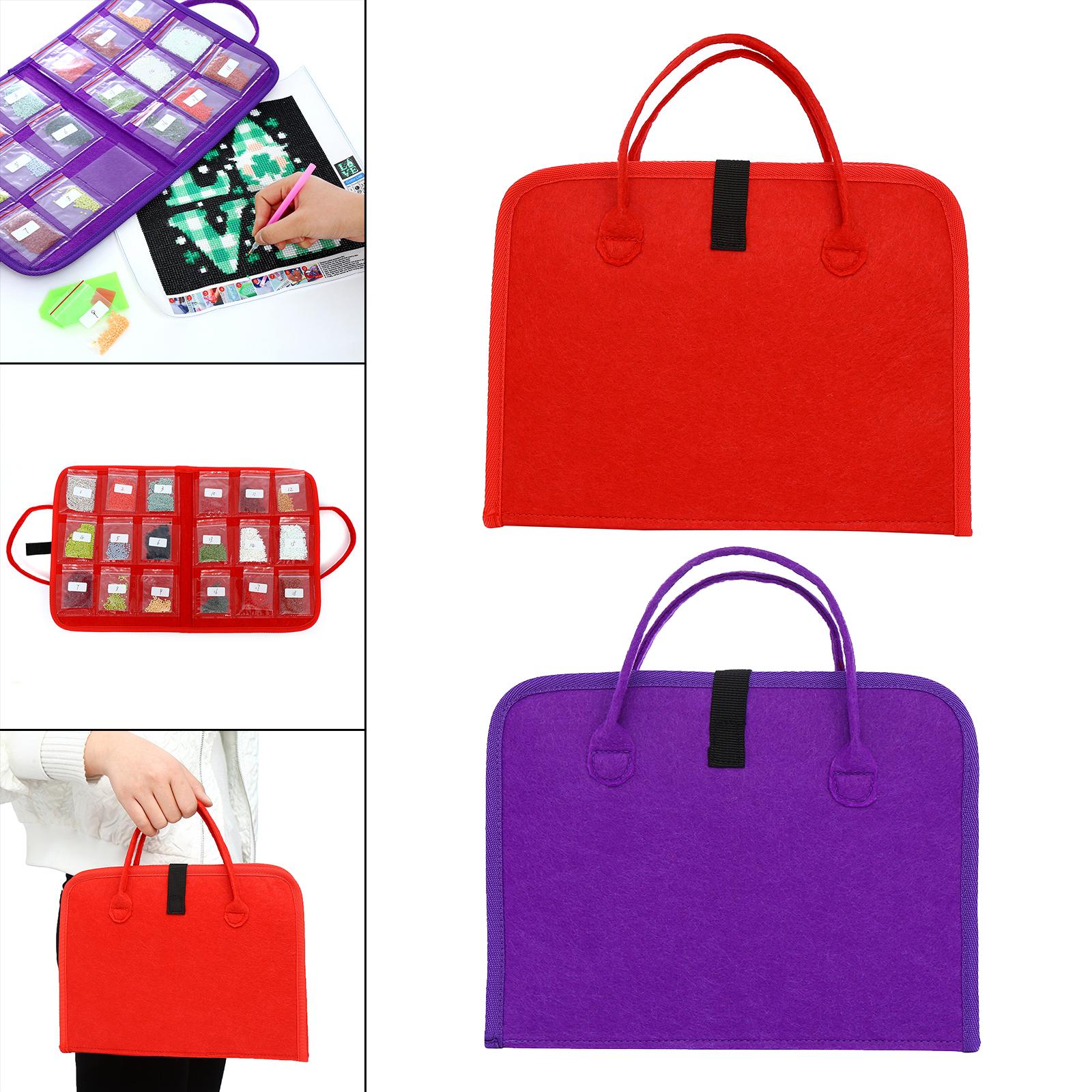 DIY Diamond Painting Handbag Mosaic Drill Eco-friendly Bags Red
