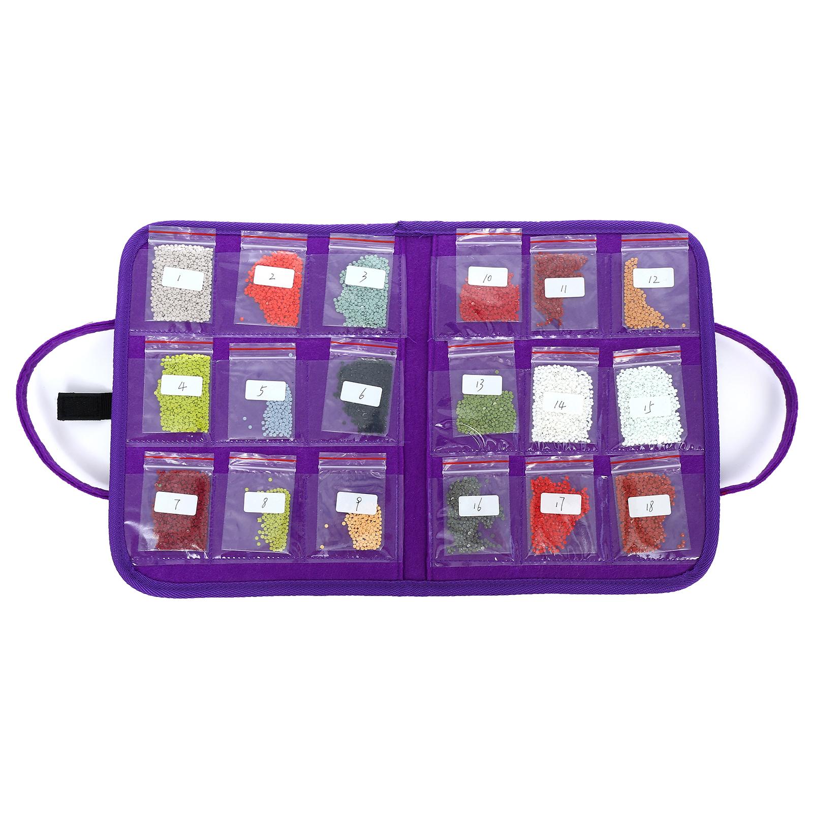DIY Diamond Painting Handbag Mosaic Drill Eco-friendly Bags Purple