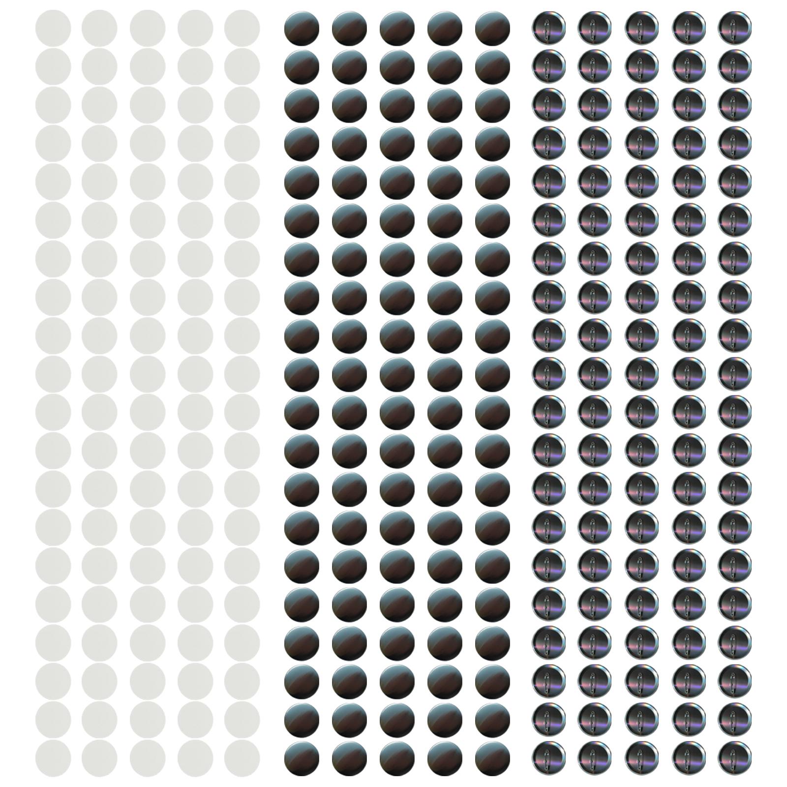 100 Pack Set Badge Button 58mm Round Parts for Crafts Making DIY Kids Arts