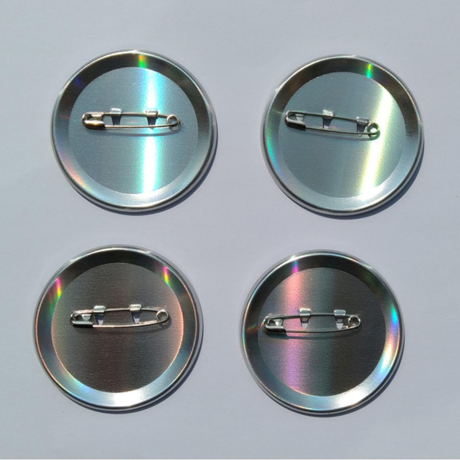 100 Pack Set Badge Button 58mm Round Parts for Crafts Making DIY Kids Arts