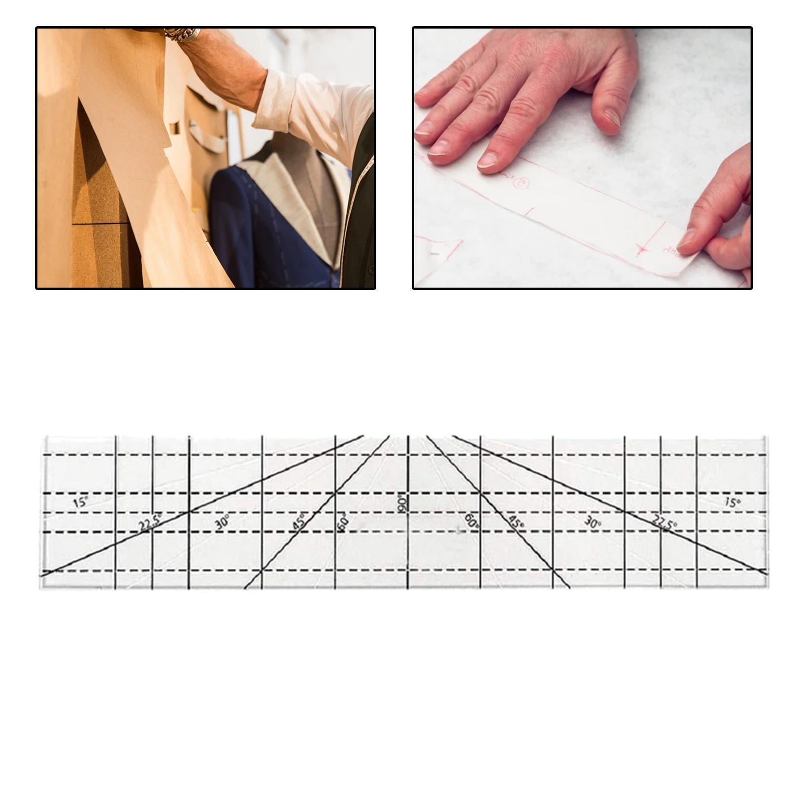 Quilting Template 25.5x5cm for Sewing Template DIY Craftwork and Sewing