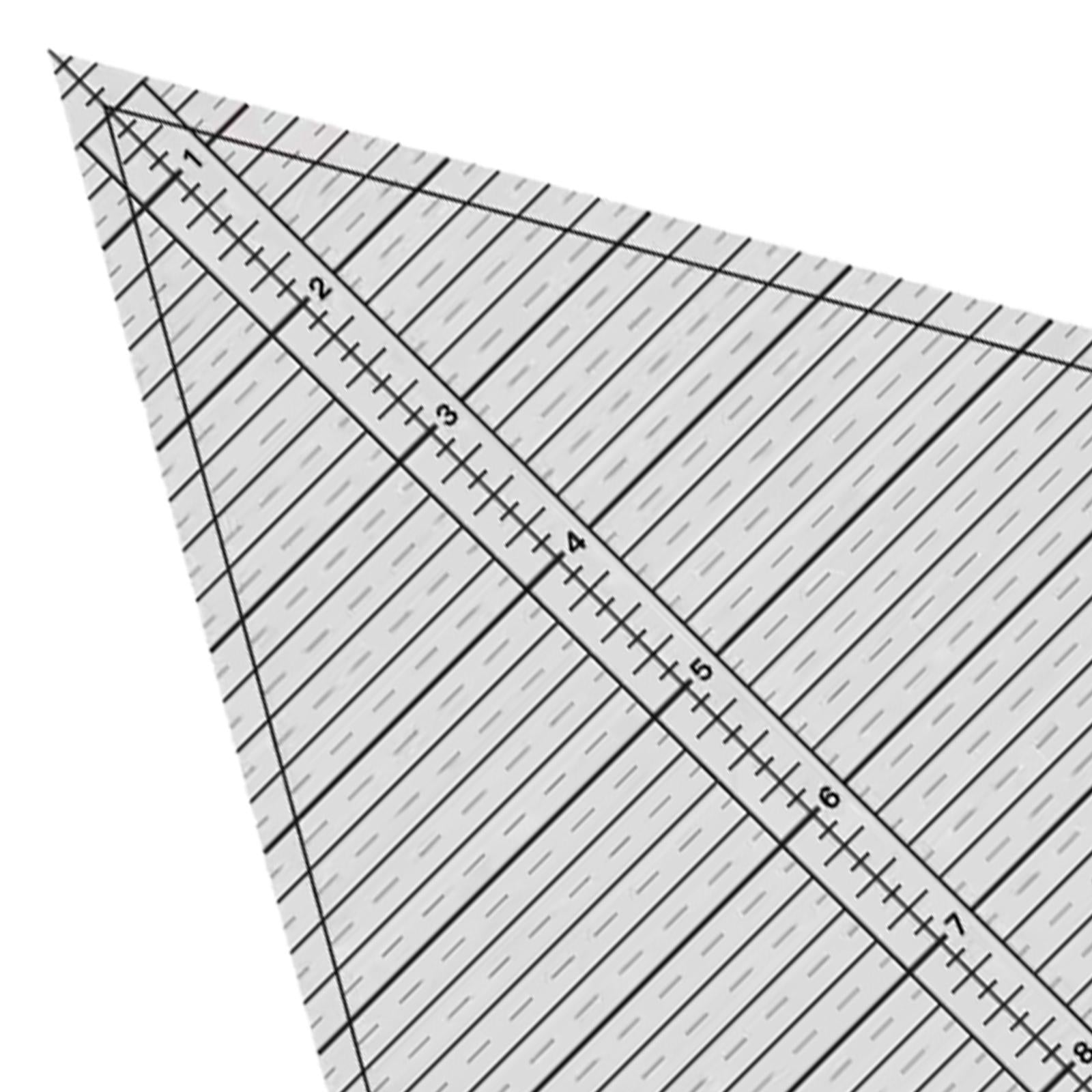 Clear Patchwork Template Cutting Quilting Ruler Tracing Tools 13.85x12inch