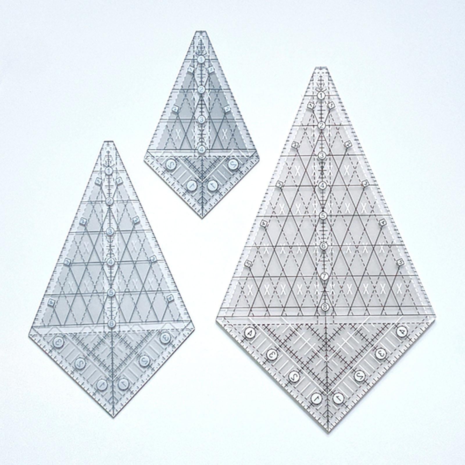 Acrylic Quilting Template Ruler Patchwork Measuring Periwinkle for Supplies L