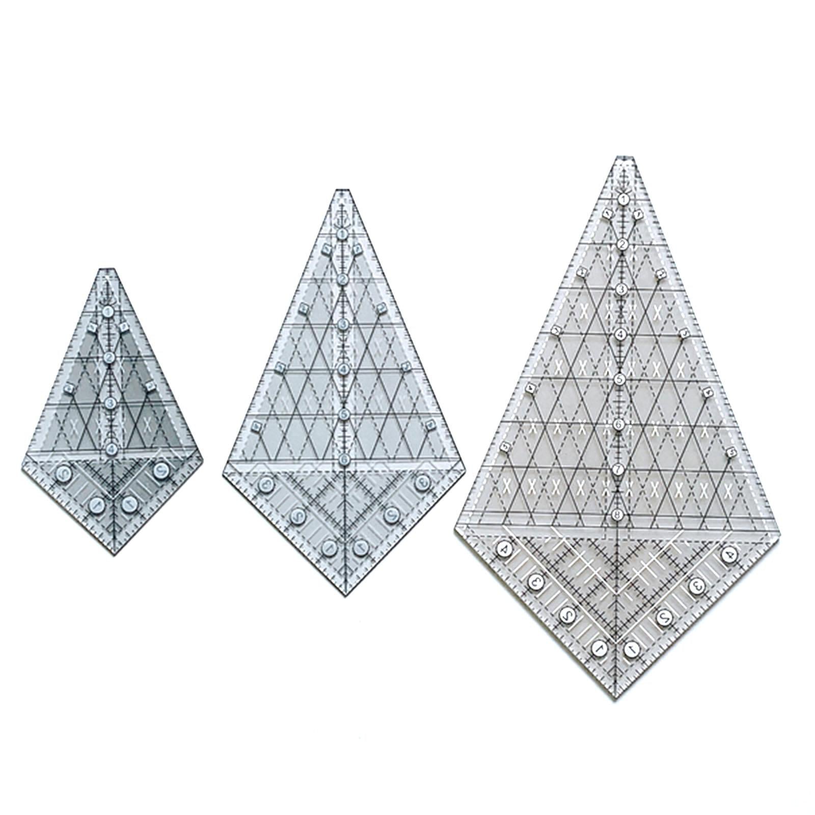 Acrylic Quilting Template Ruler Patchwork Measuring Periwinkle for Supplies S