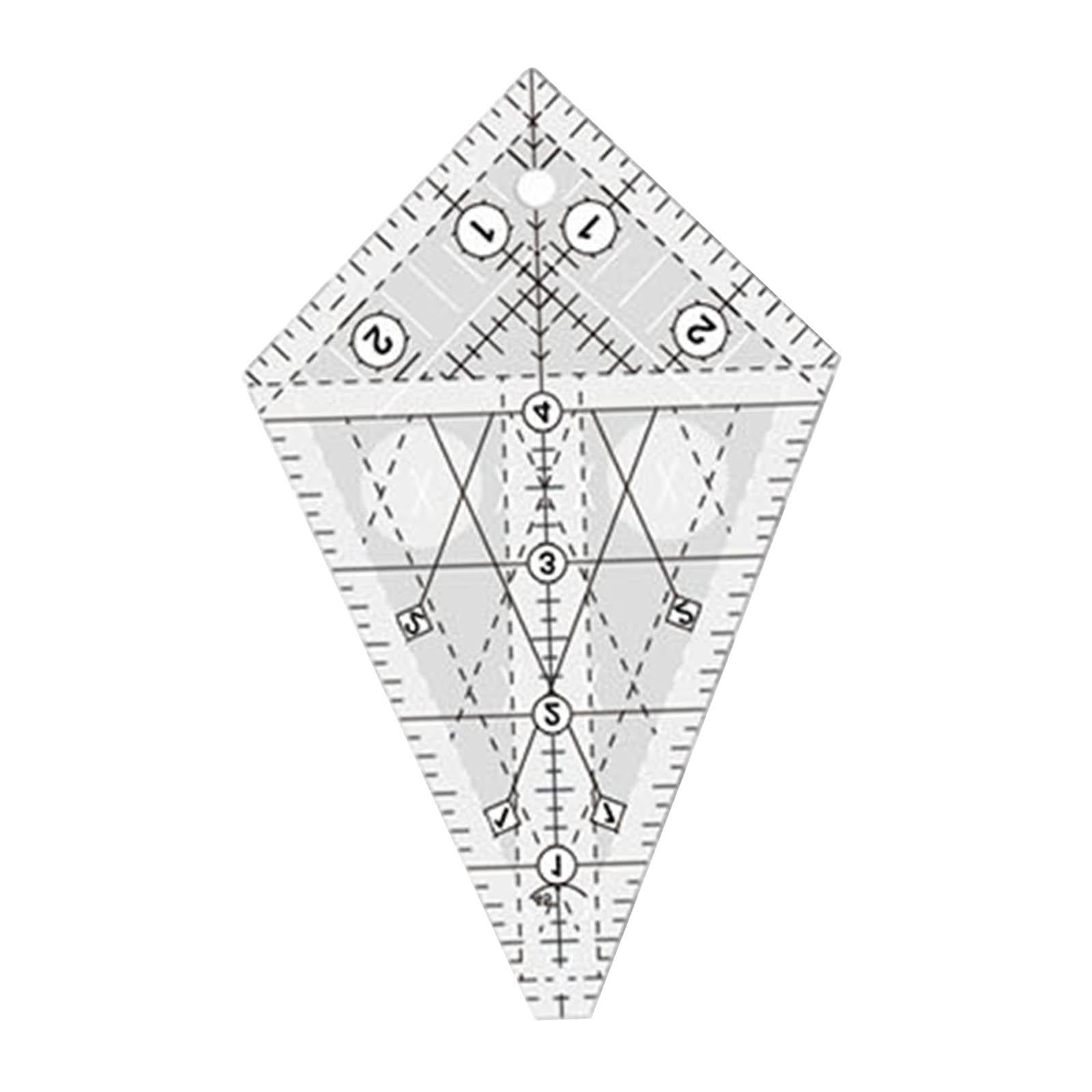 Acrylic Quilting Template Ruler Patchwork Measuring Periwinkle for Supplies S