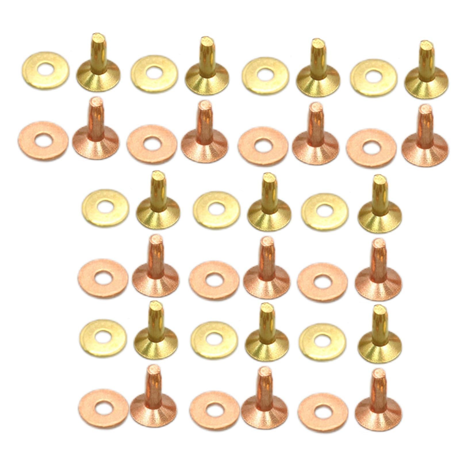Rivets and Burrs Washers Fastener for DIY Craft Supplies Bridles Belts A