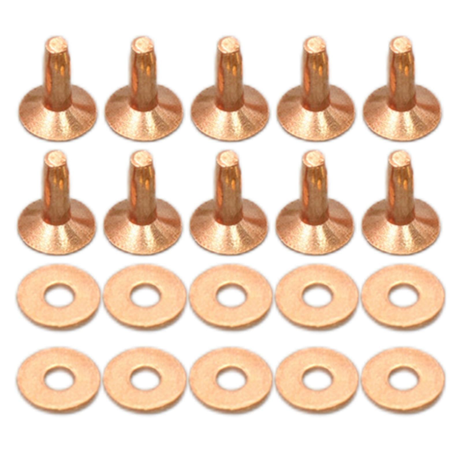 Rivets and Burrs Washers Fastener for DIY Craft Supplies Bridles Belts B