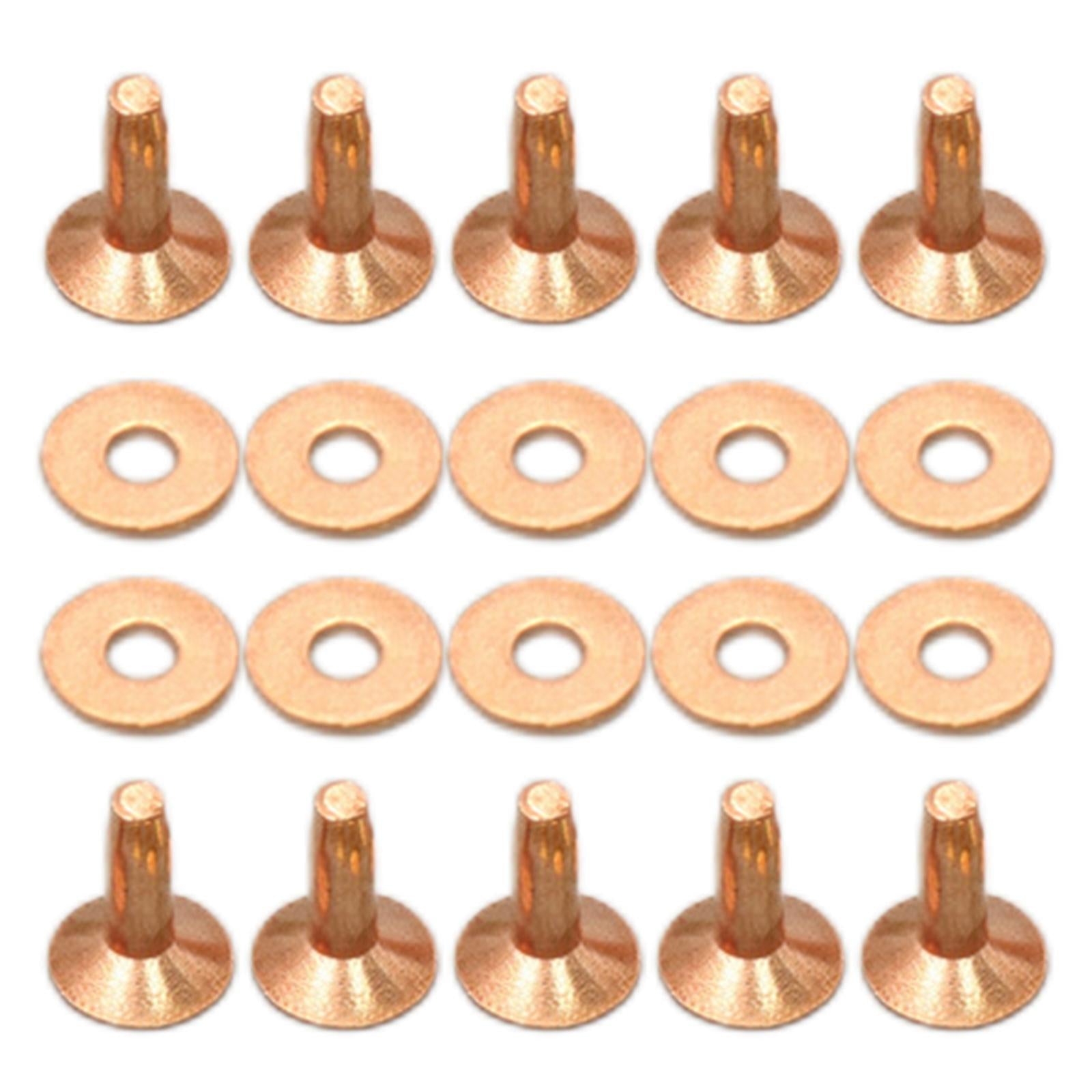 Rivets and Burrs Washers Fastener for DIY Craft Supplies Bridles Belts B