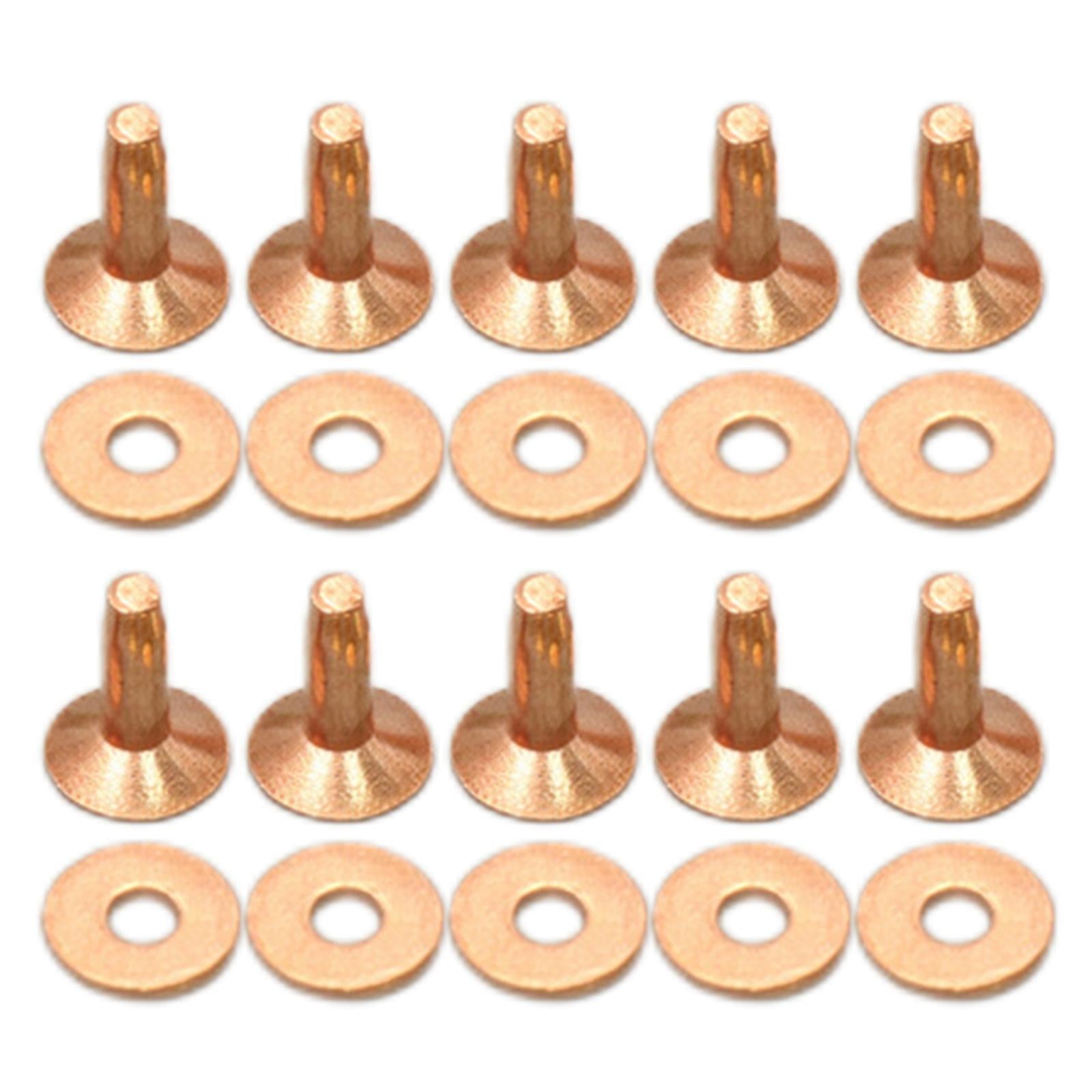 Rivets and Burrs Washers Fastener for DIY Craft Supplies Bridles Belts B
