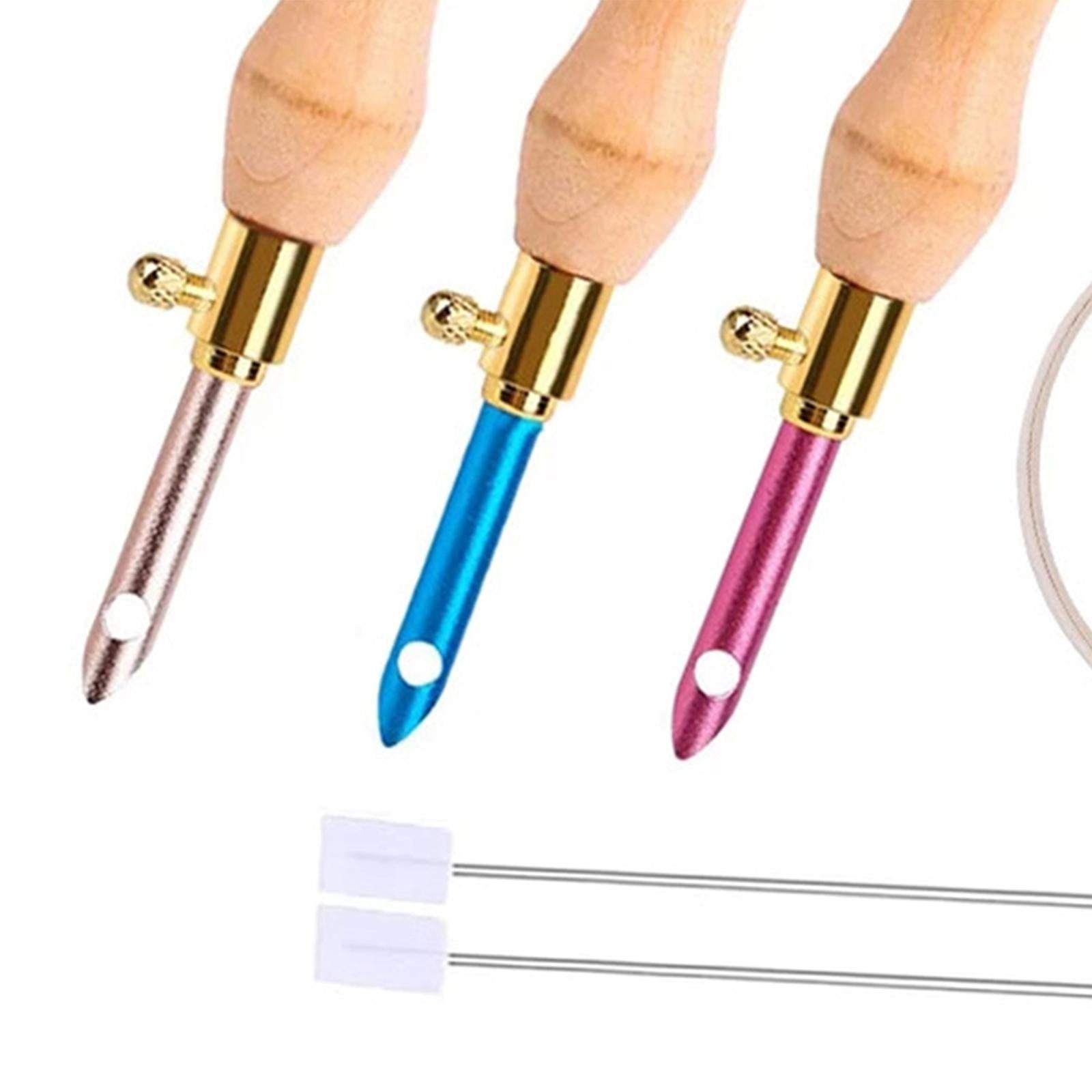 1 Set Embroidery Punch Pen Portable Sewing Craft Needle Kit for Beginners