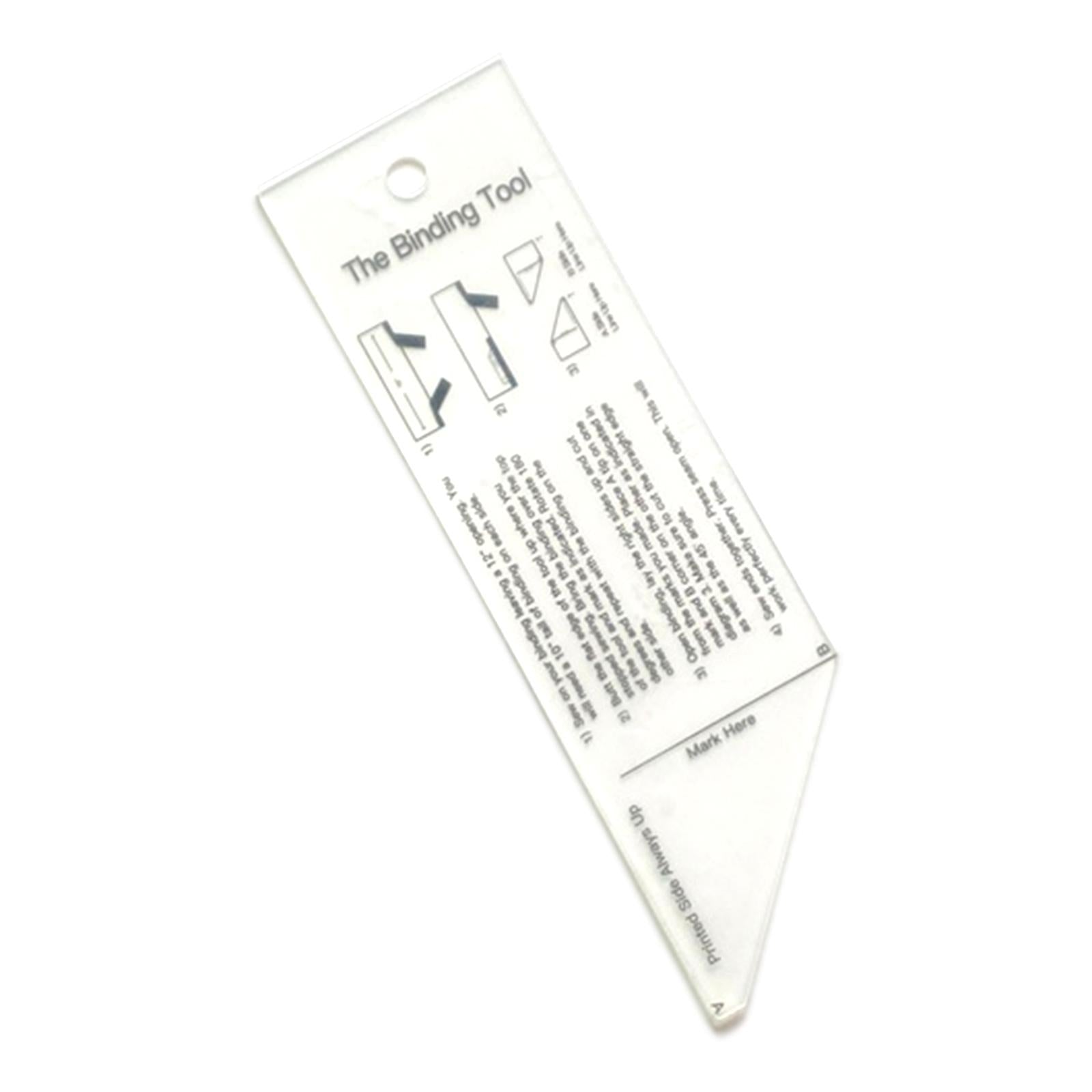 Plastic Quilt Binding Tool Fabric Quit Binding Tool for DIY Arts Projects