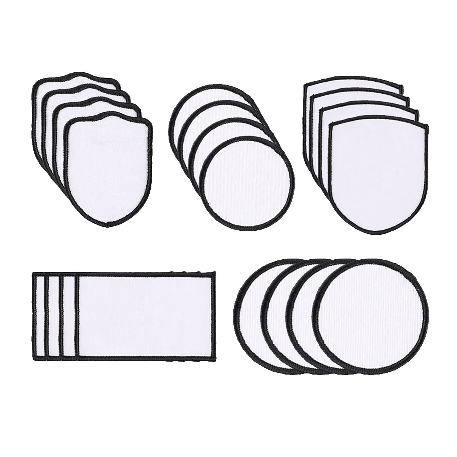 Sublimation Patch Blanks Sew On Iron On Hot Melt Embroidered Armband for Hat A Set