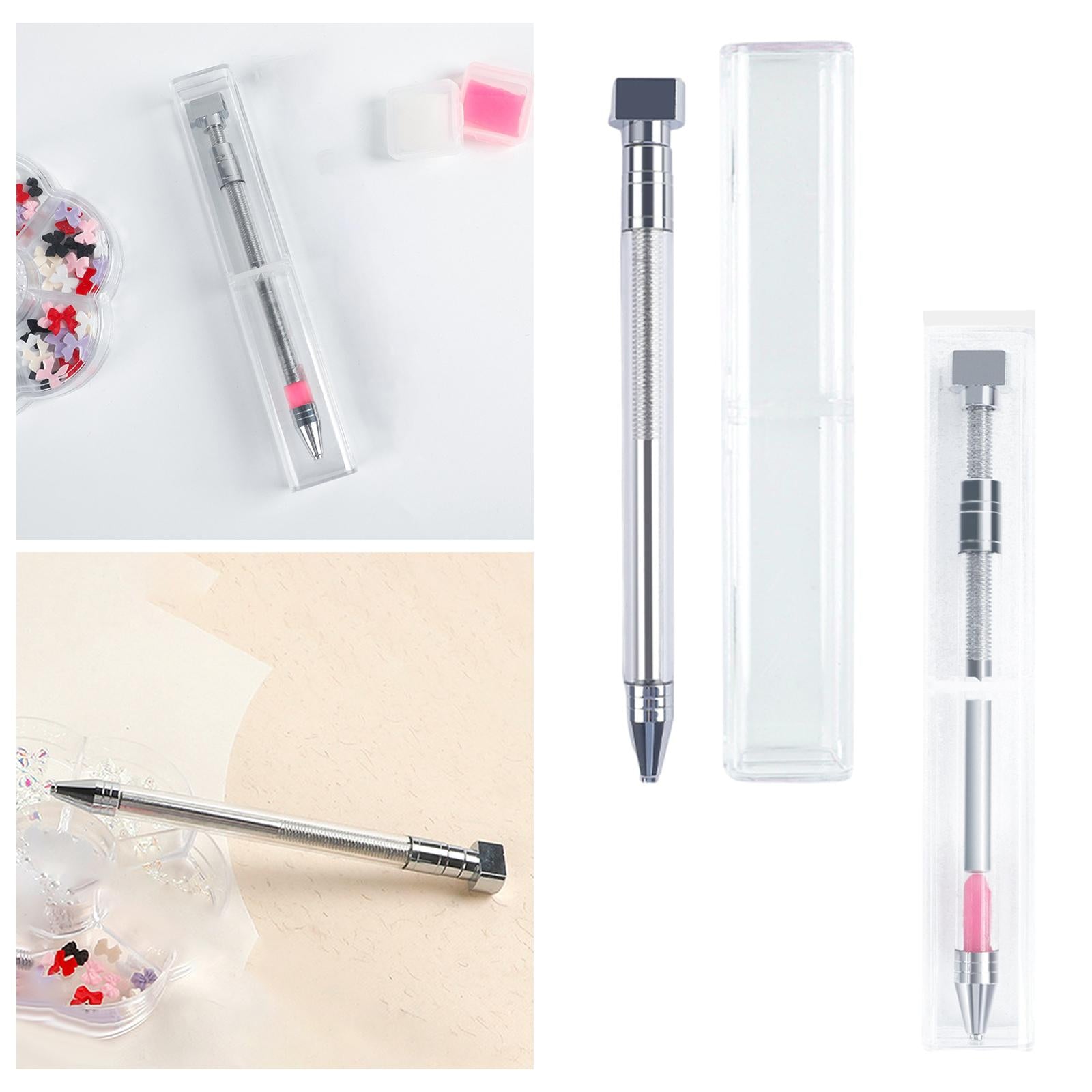 Dotting Pen Crystals Wax Pencil for Nail Art Manicure Decoration Tools White