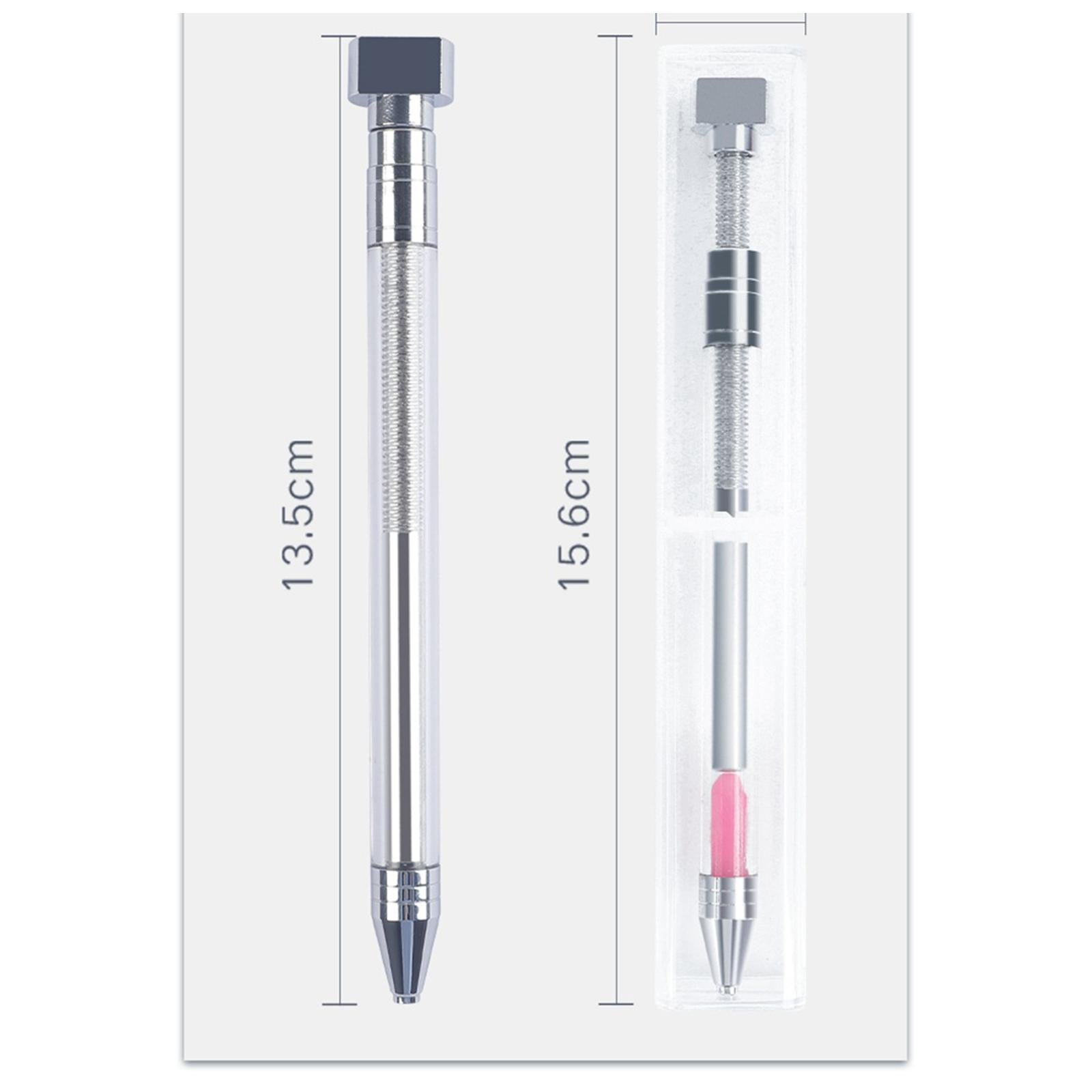 Dotting Pen Crystals Wax Pencil for Nail Art Manicure Decoration Tools Pink