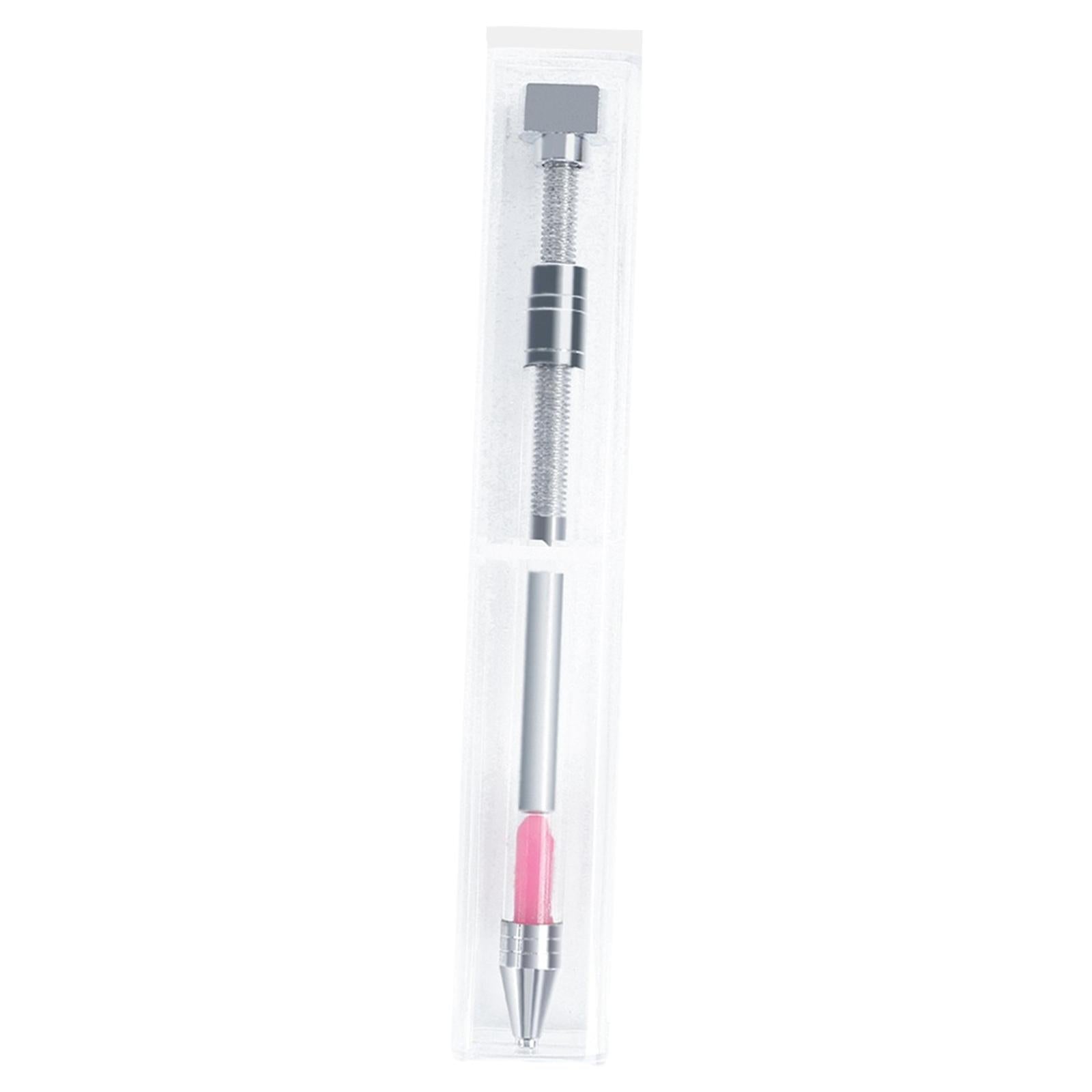 Dotting Pen Crystals Wax Pencil for Nail Art Manicure Decoration Tools Pink
