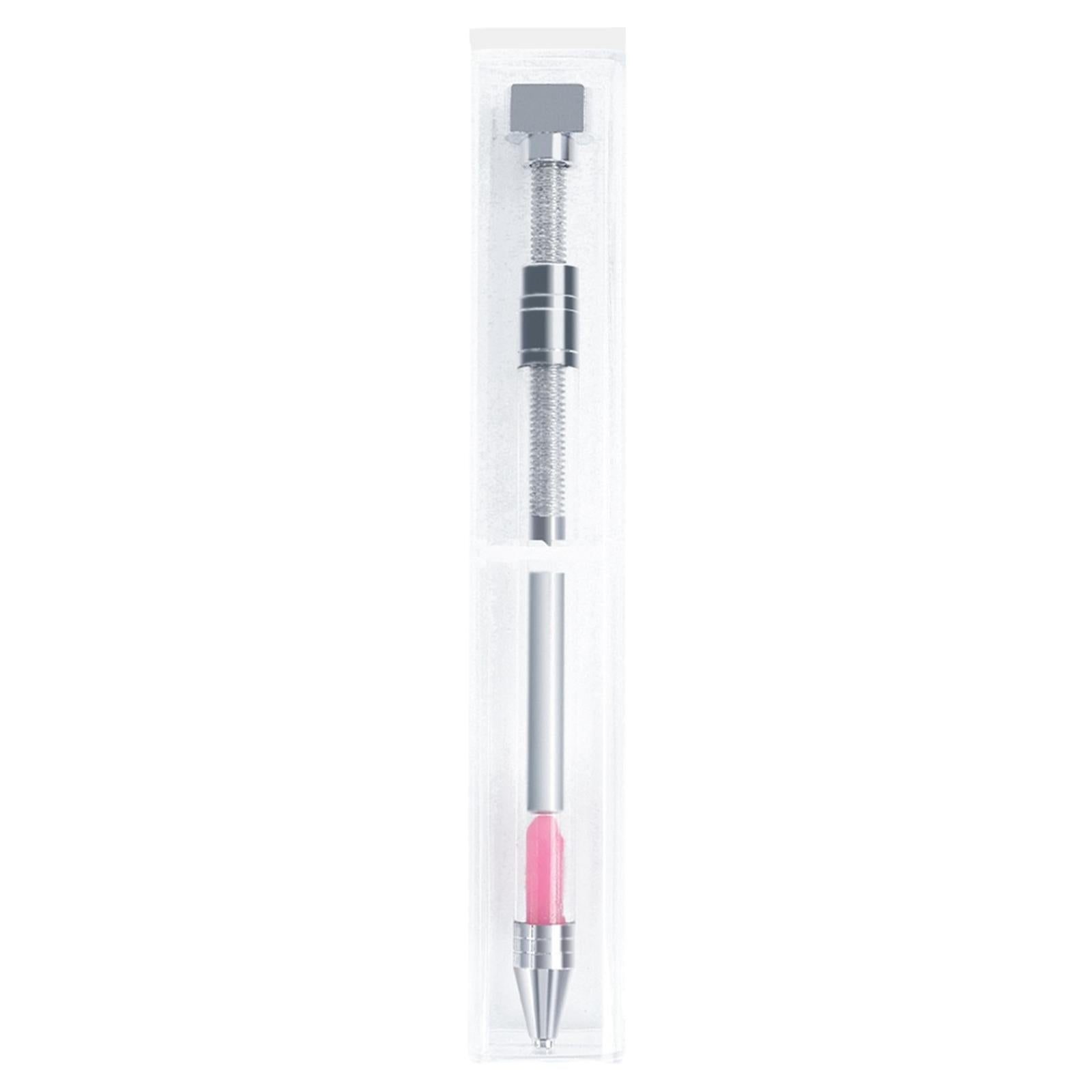 Dotting Pen Crystals Wax Pencil for Nail Art Manicure Decoration Tools Pink