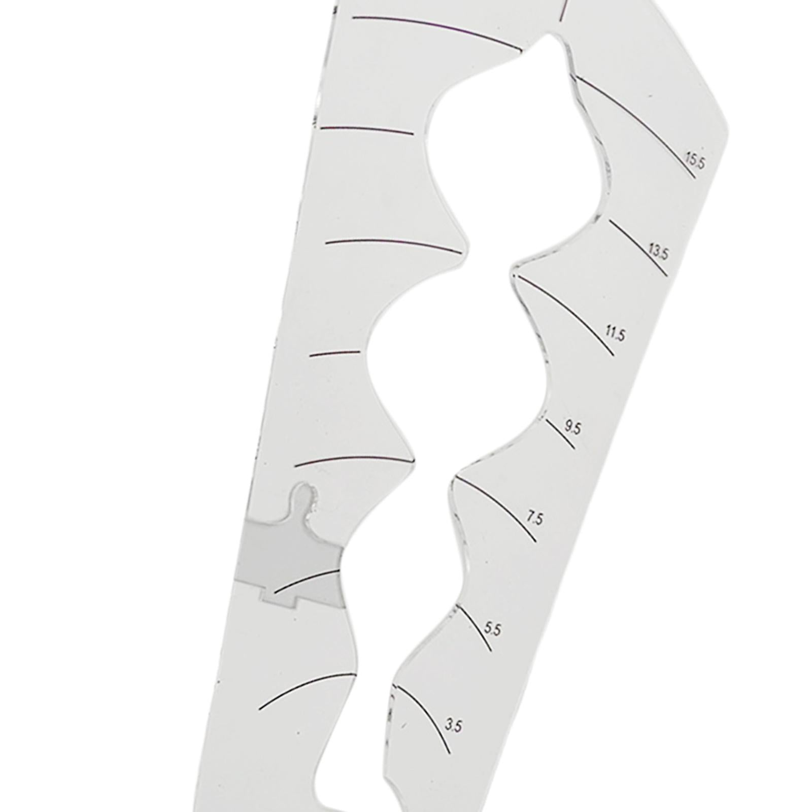 Quilting Template Ruler Bubble Border Acrylic for DIY Craftwork and Sewing