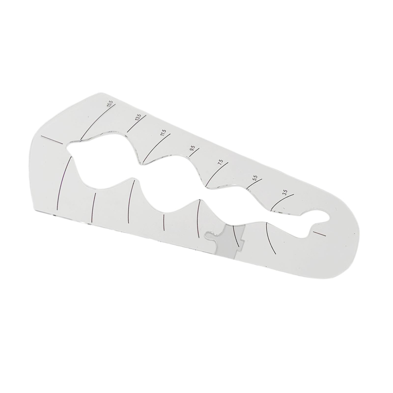Quilting Template Ruler Bubble Border Acrylic for DIY Craftwork and Sewing