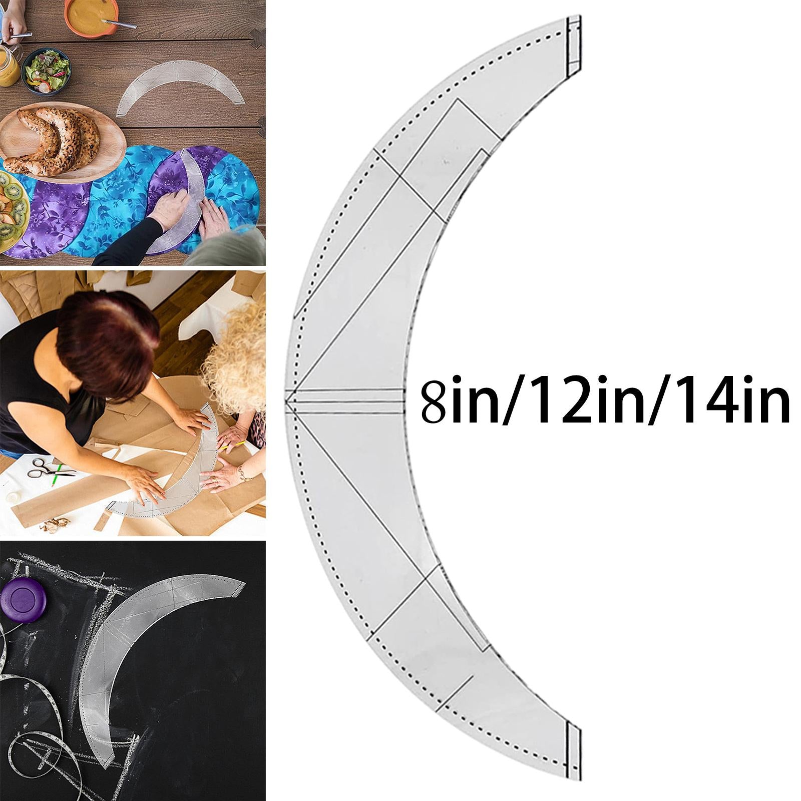 Quilting Cutting Template Handmade Patchwork Ruler DIY Sewing 8inch